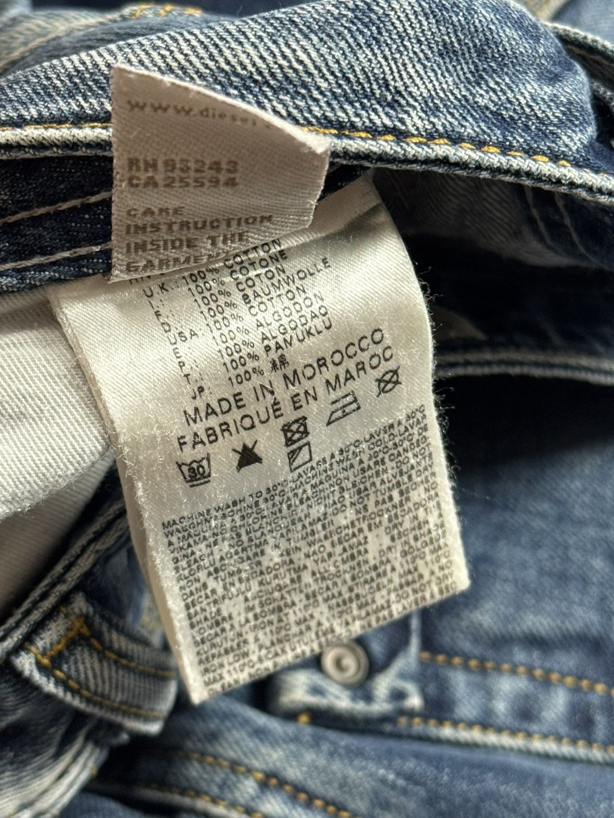 Diesel Diesel 31/30 Krooley distressed denim pants trousers jeans Size US 31 - 13 Thumbnail