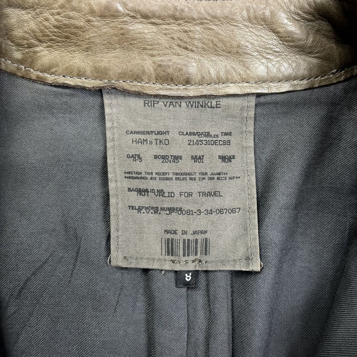 RIPVANWINKLE Rip Van Winkle double zipper steer leather jacket Size US M / EU 48-50 / 2 - 7 Thumbnail