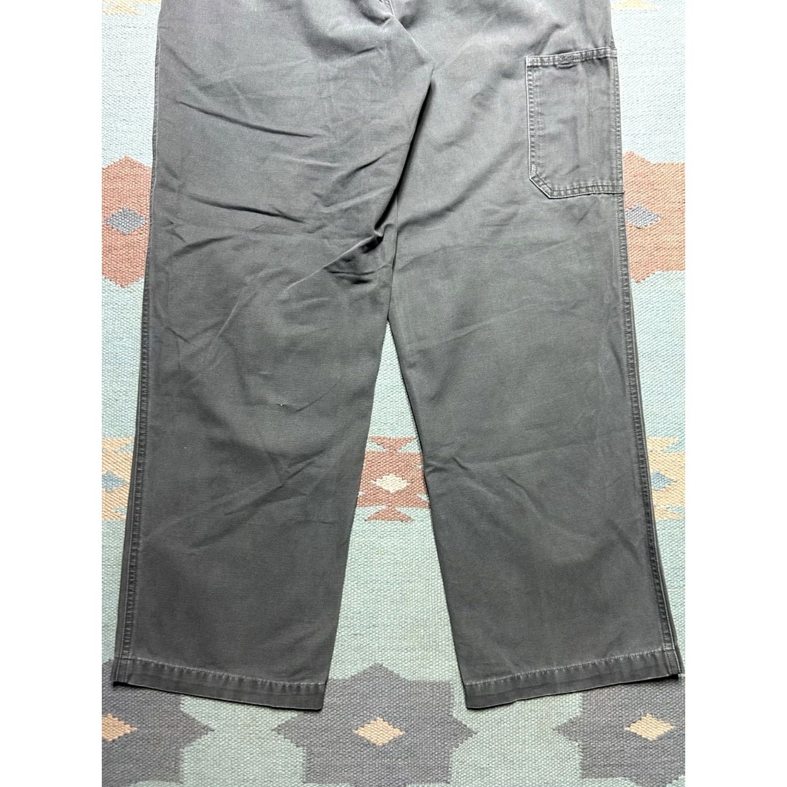 Vintage Columbia Pants Canvas Carpenter Gray 34x30 Mens Outdoor Hiking Fishing Size US 34 / EU 50 - 2 Thumbnail
