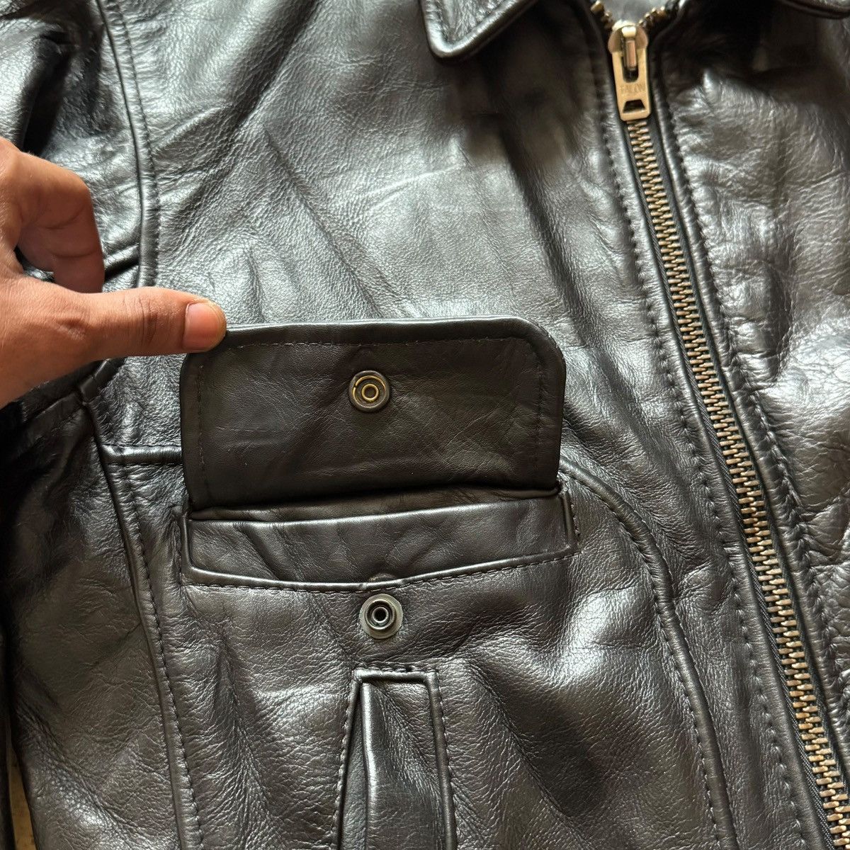 Vanson Leathers 60’s Vanson Leathers Ike Motorcycle Jacket Talon Zipper Size US S / EU 44-46 / 1 - 14 Thumbnail