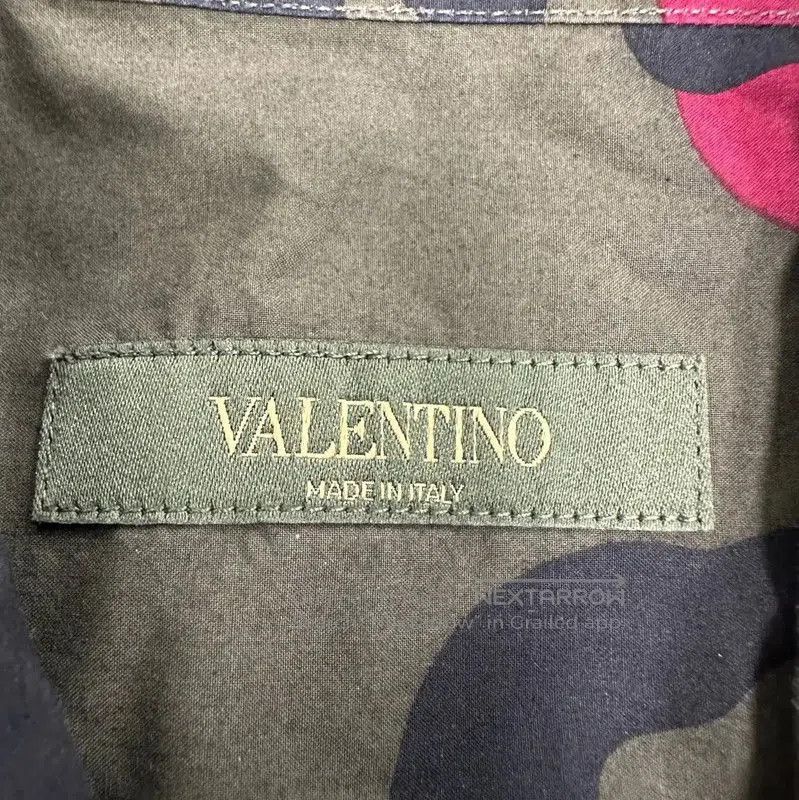 Valentino Military Green Camouflage Shirt .