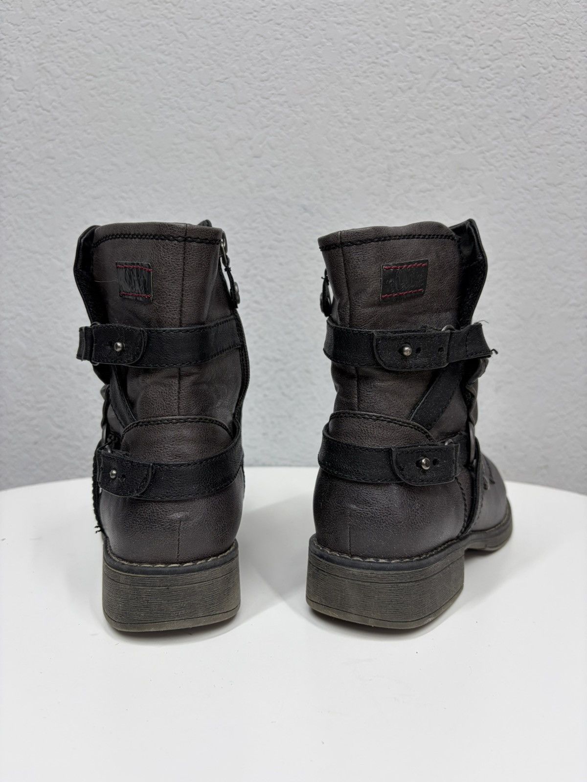 If Six Was Nine Vintage Distressed CPP Vibe Engineer Leather Biker Boots Y2K Size US 8 / EU 41 - 9 Thumbnail