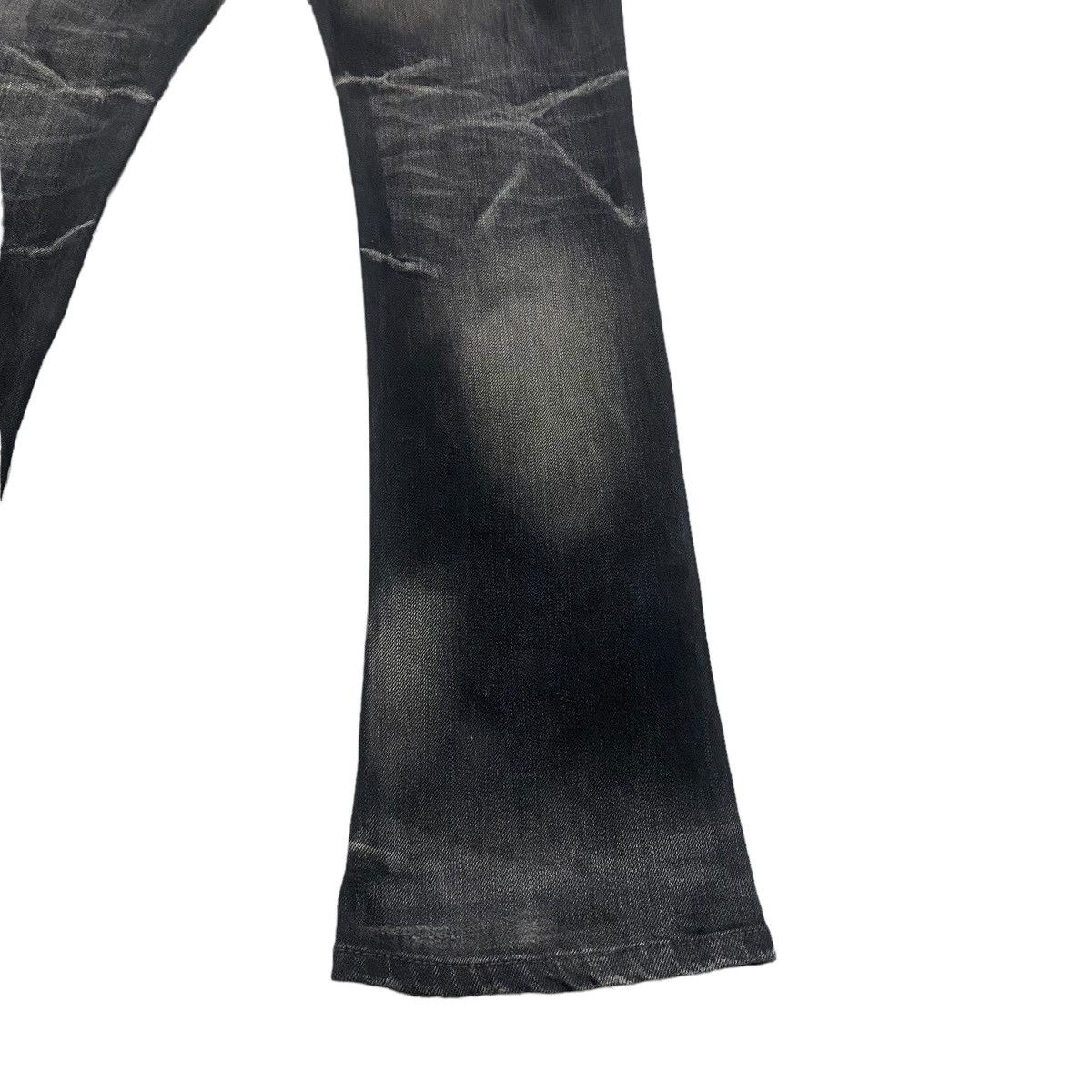Nicole Club NCFM Mudwash Distressed Denim Flare Jeans Size US 31 - 15 Thumbnail