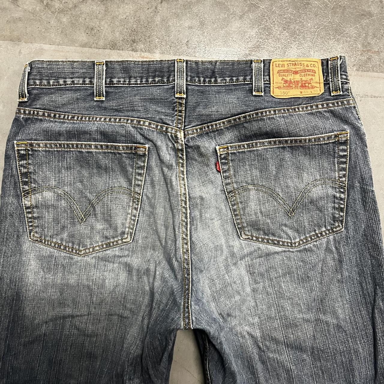 Levi's × Vintage Vintage Y2K Baggy Levis Skater Style Dark Wash Denim Jeans! Size US 40 / EU 56 - 7 Thumbnail