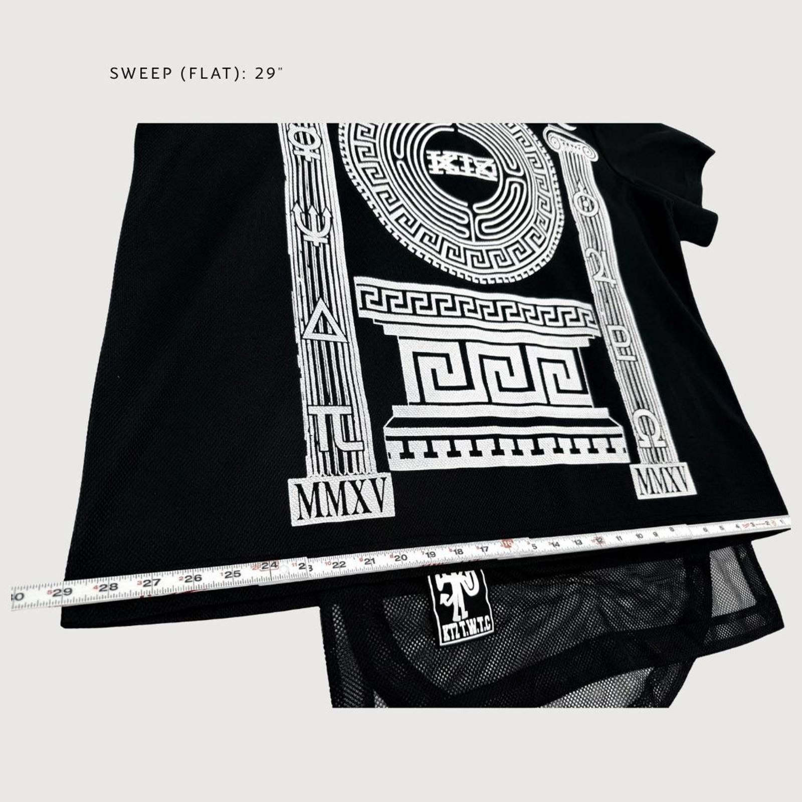 KTZ RARE KTZ Grecian Column Layered Mesh Tee Black L Archive Size US L / EU 52-54 / 3 - 6 Thumbnail