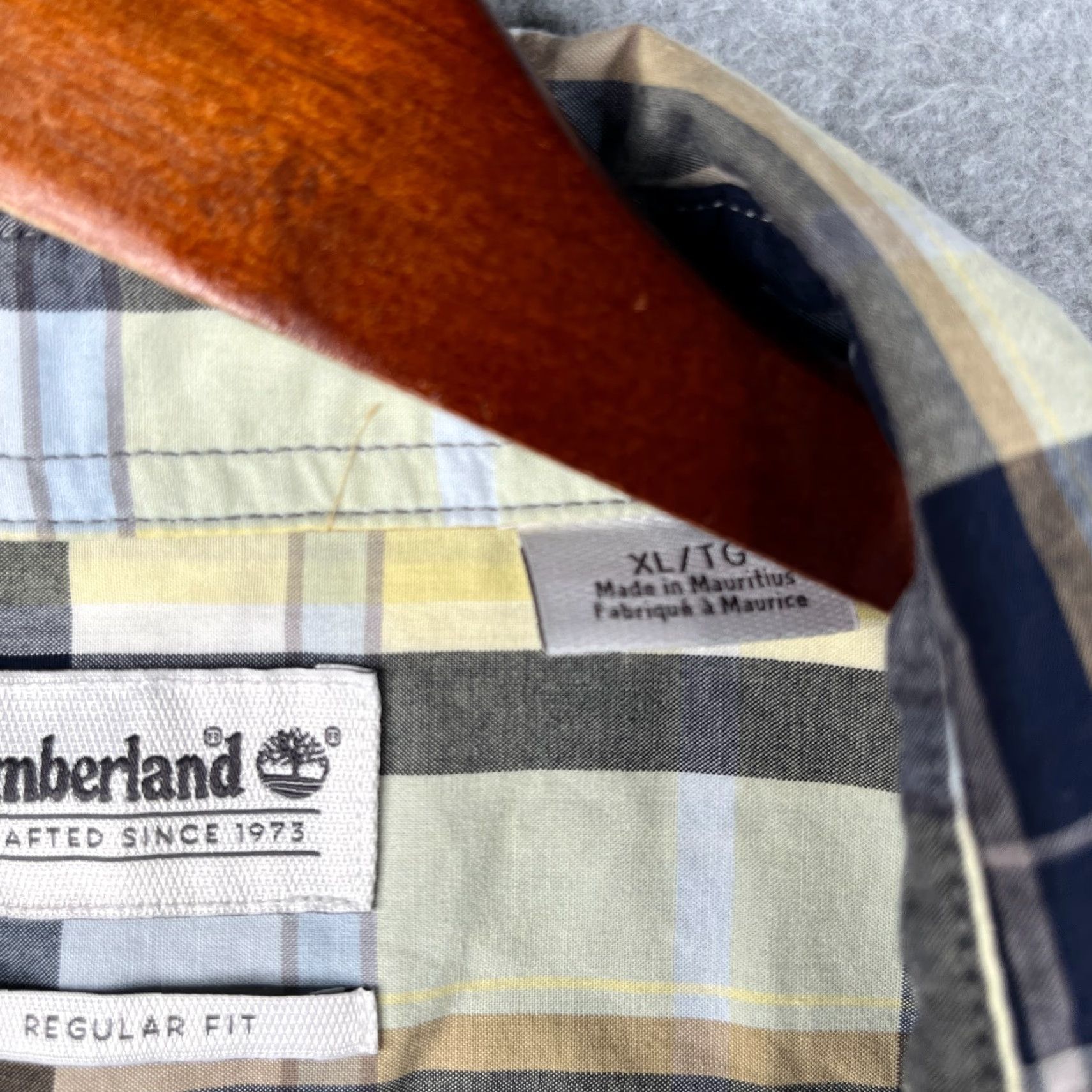 Timberland Timberland Plaid Shirt Regular Fit Short Sleeve Button-Up XL Mens Multicolor Black Gold Pocket Size US XL / EU 56 / 4 - 5 Thumbnail