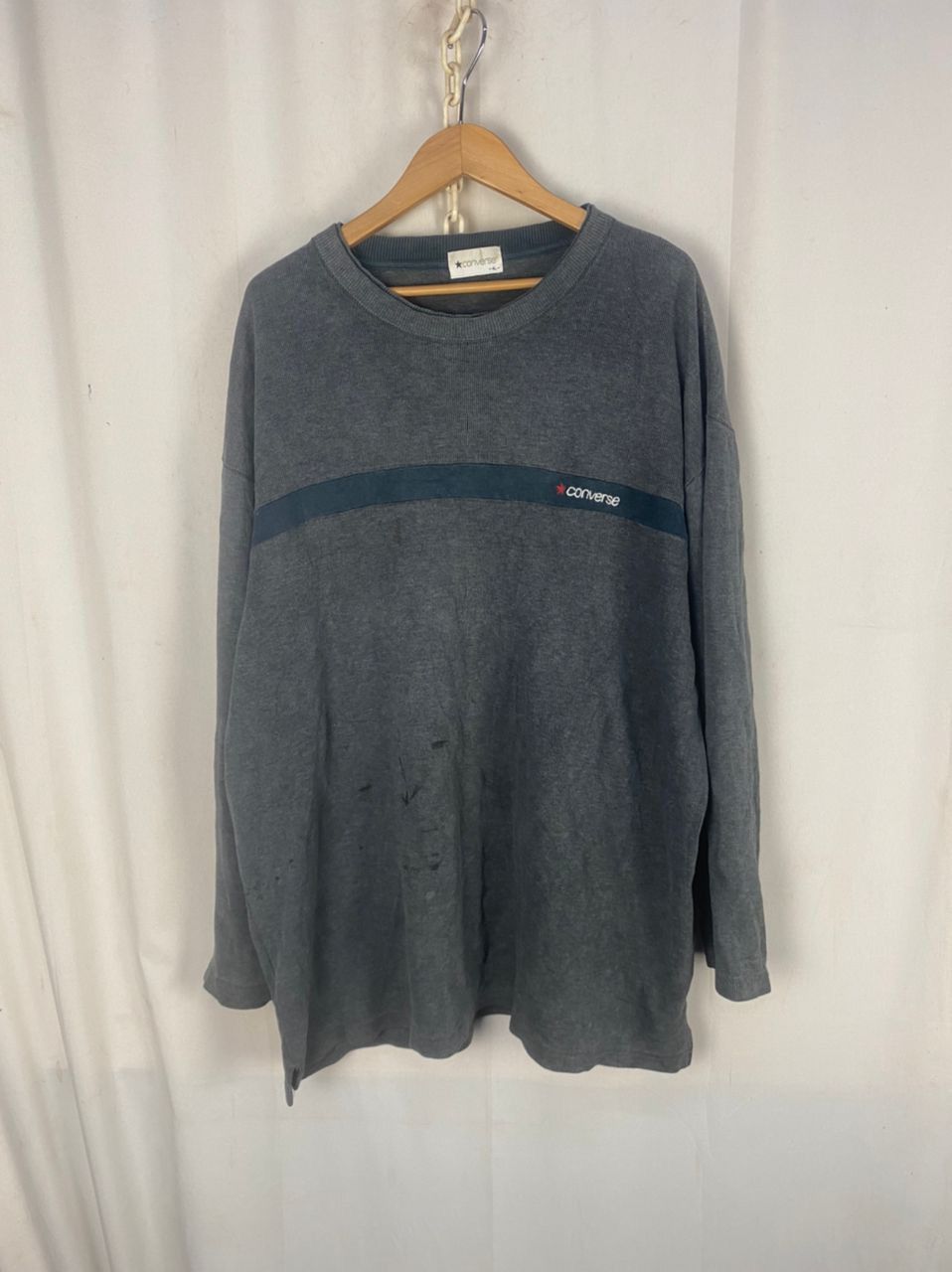 Converse Vintage converse spellout long sleeve distressed tshirt Size US XL / EU 56 / 4 - 9 Thumbnail