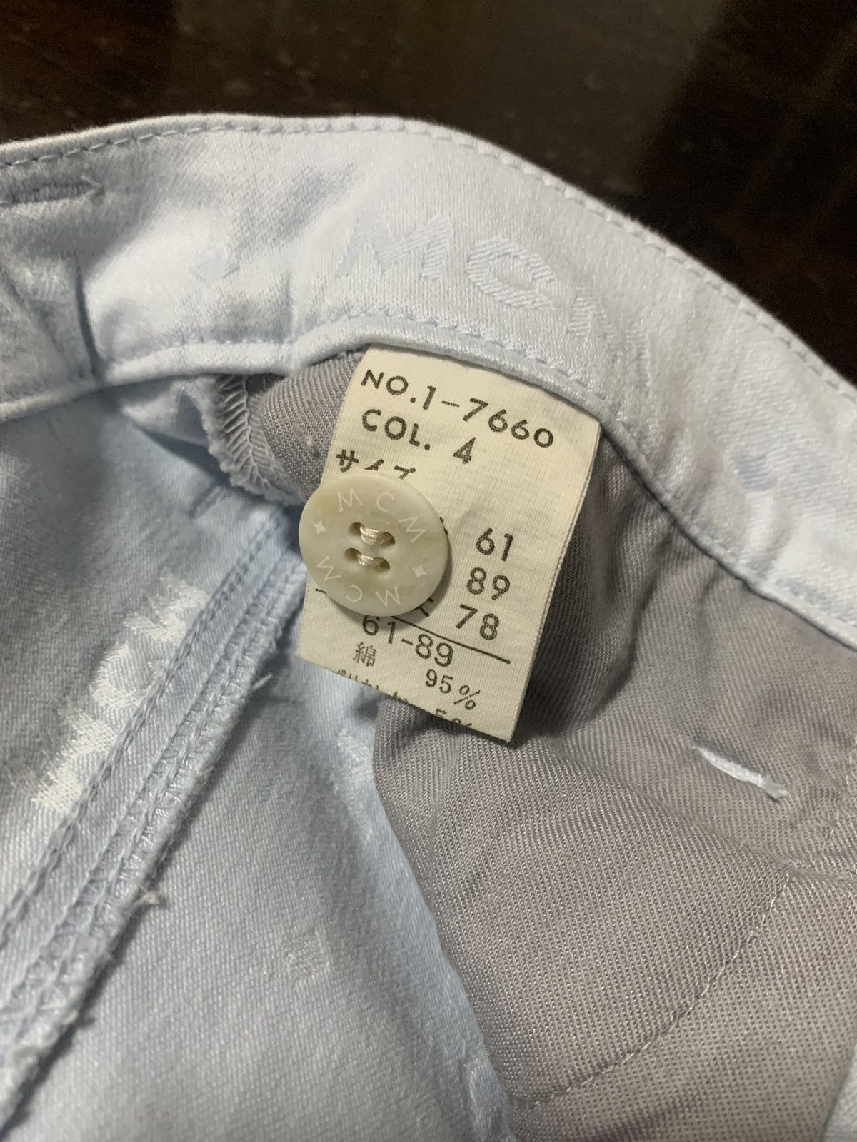 MCM Vintage MCM Legere Monogram Baby Blue Pants Size 24" / US 00 / IT 34 - 7 Thumbnail