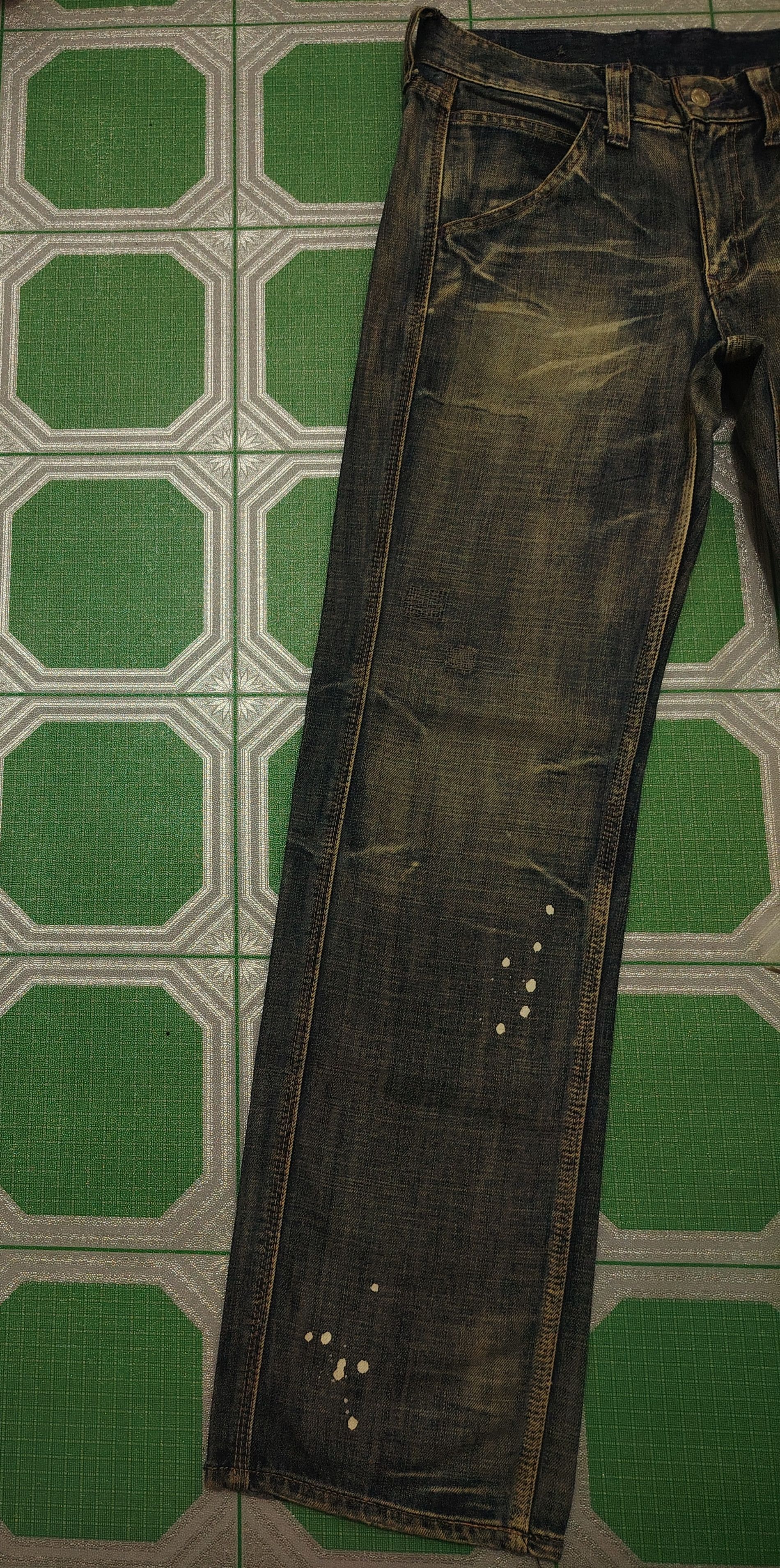 Takeo Kikuchi Vtg Japanese Takeo Kikuchi Pain Splatter Distressed Jeans Size US 30 / EU 46 - 4 Thumbnail