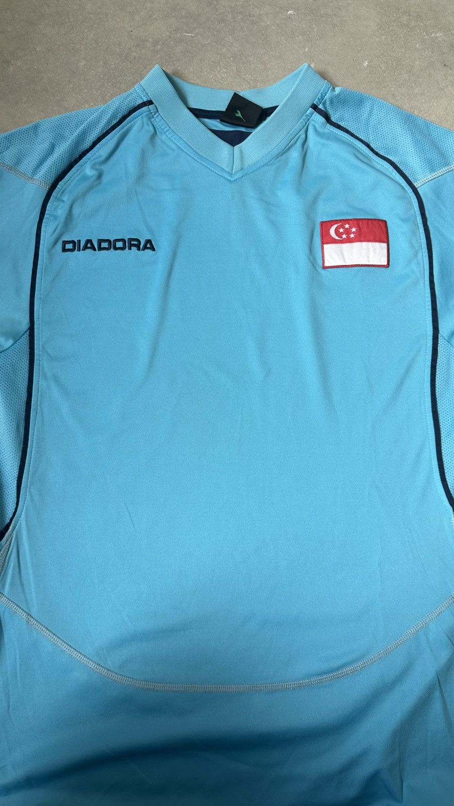 Diadora VINTAGE FAS SINGAPORE DIADORA JERSEY Size US M / EU 48-50 / 2 - 2 Thumbnail