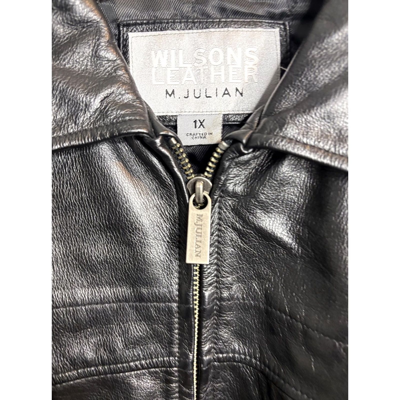 Vintage VINTAGE Wilsons Leather Jacket Womens 1X Black M. Julian Thinsulate Gloves Bomber Jacket 90s Mens Big & Tall Black Gloves Size XL / US 12-14 / IT 48-50 - 3 Thumbnail
