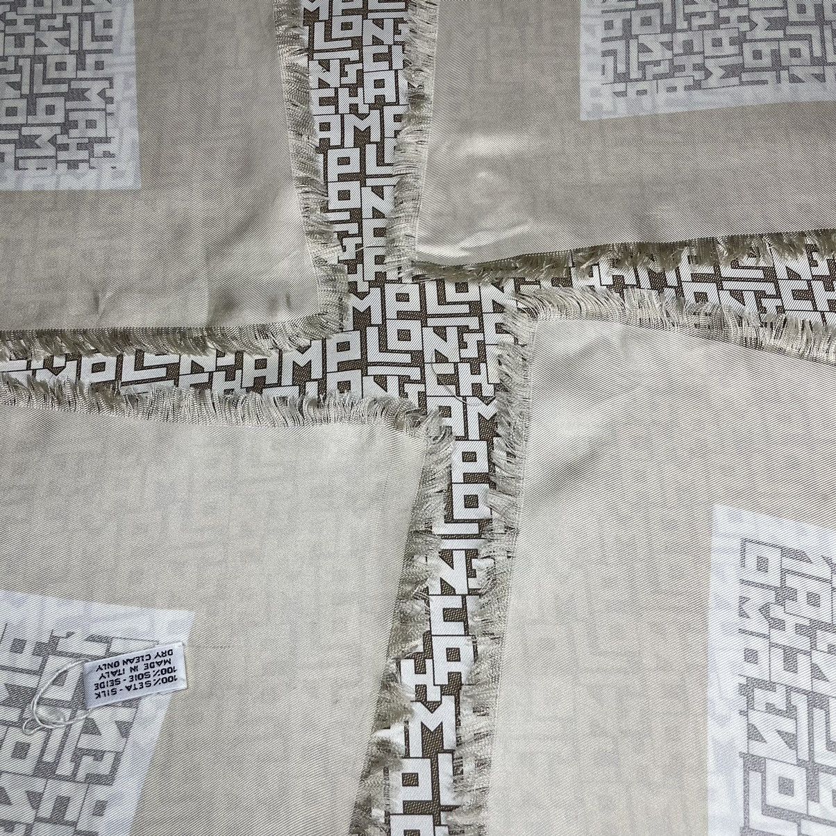 Longchamp Vintage Longchamp fully Monogram scarf Size ONE SIZE - 8 Thumbnail