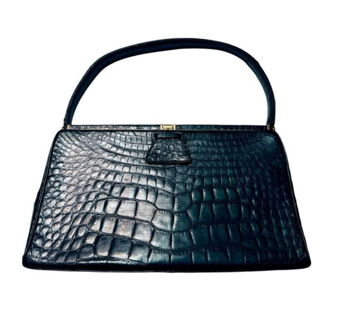 Other VTG Leather Frame Bag Crouch & Fitzgerald – Crocodile 1950s Size ONE SIZE - 1 Thumbnail