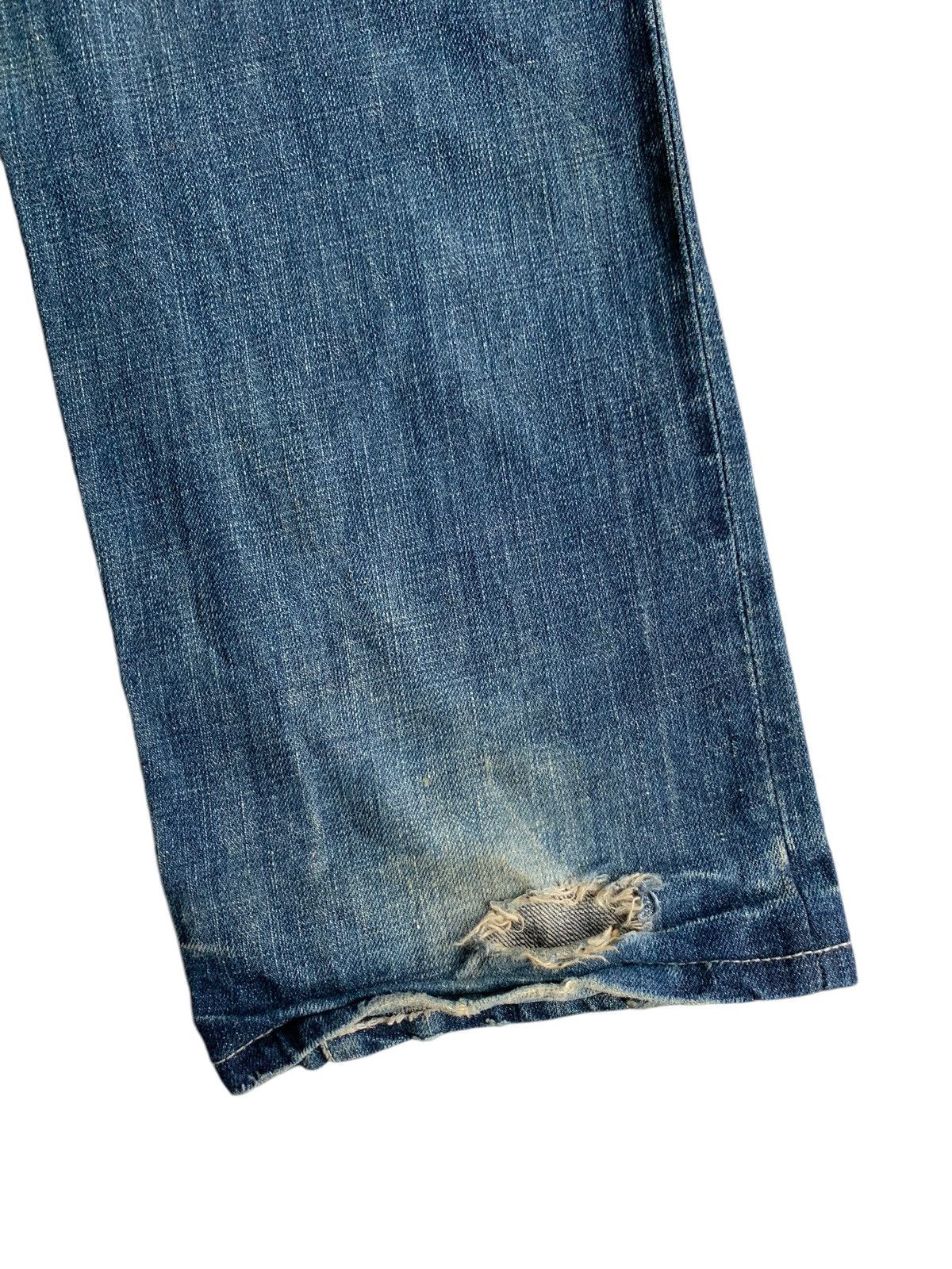 Kapital Rage Blue Japanese Button fly Selvedge Distressed Denim Size US 36 / EU 52 - 15 Thumbnail