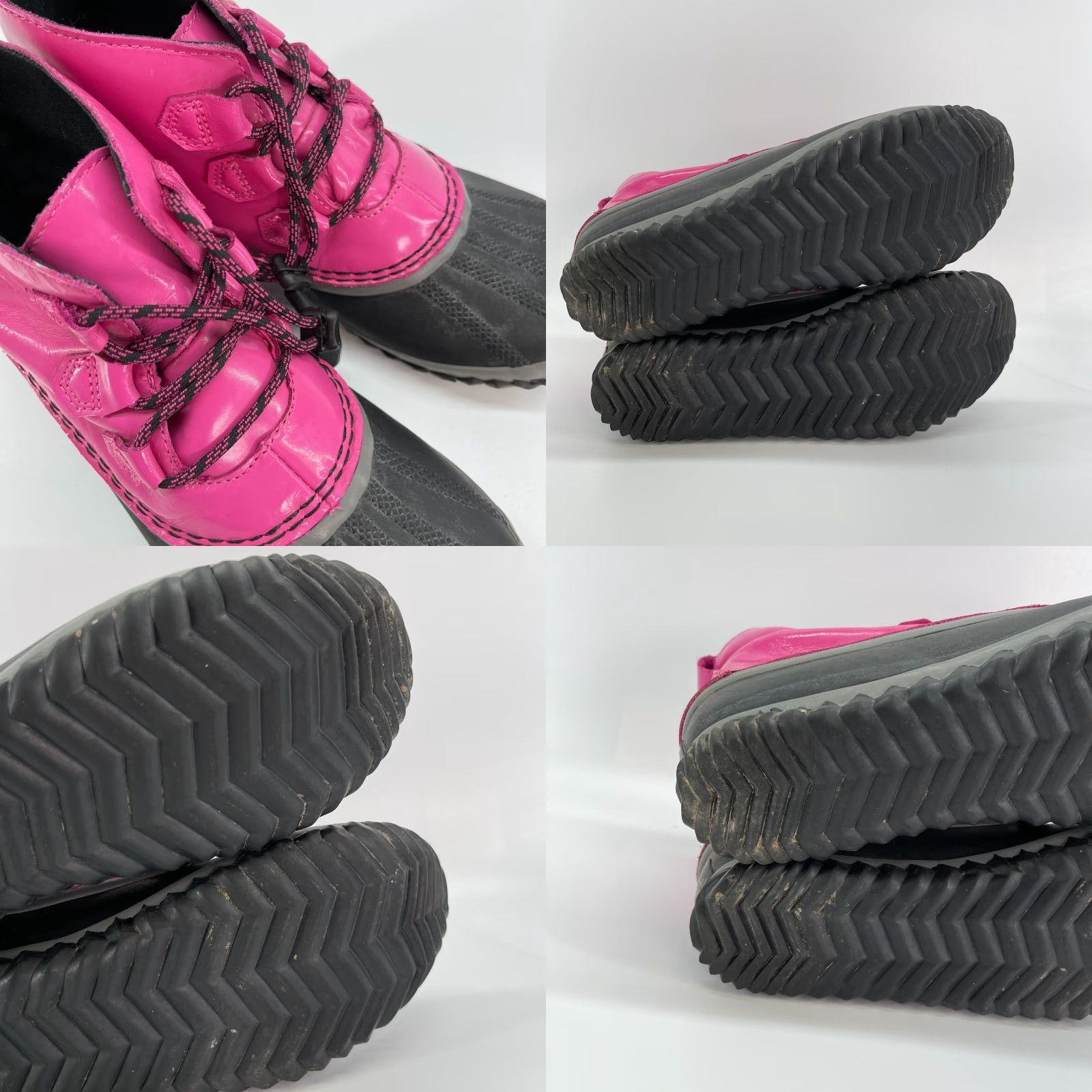 SOREL Sorel Duck Boots Lace Up Pink Black Out N' About NY2635-695 Womens Size US 6 Size US 6 / IT 36 - 8 Thumbnail