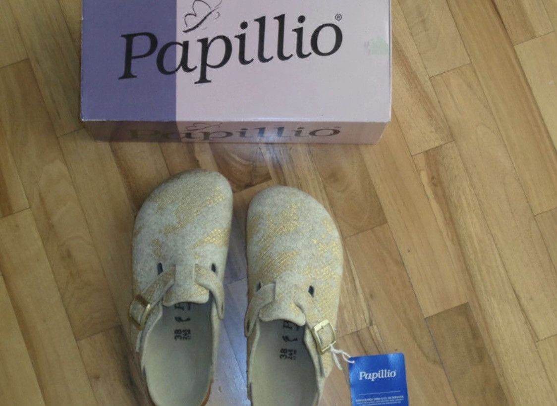 Other Papillio gold/beige mules Size US 8 / IT 38 - 2 Thumbnail