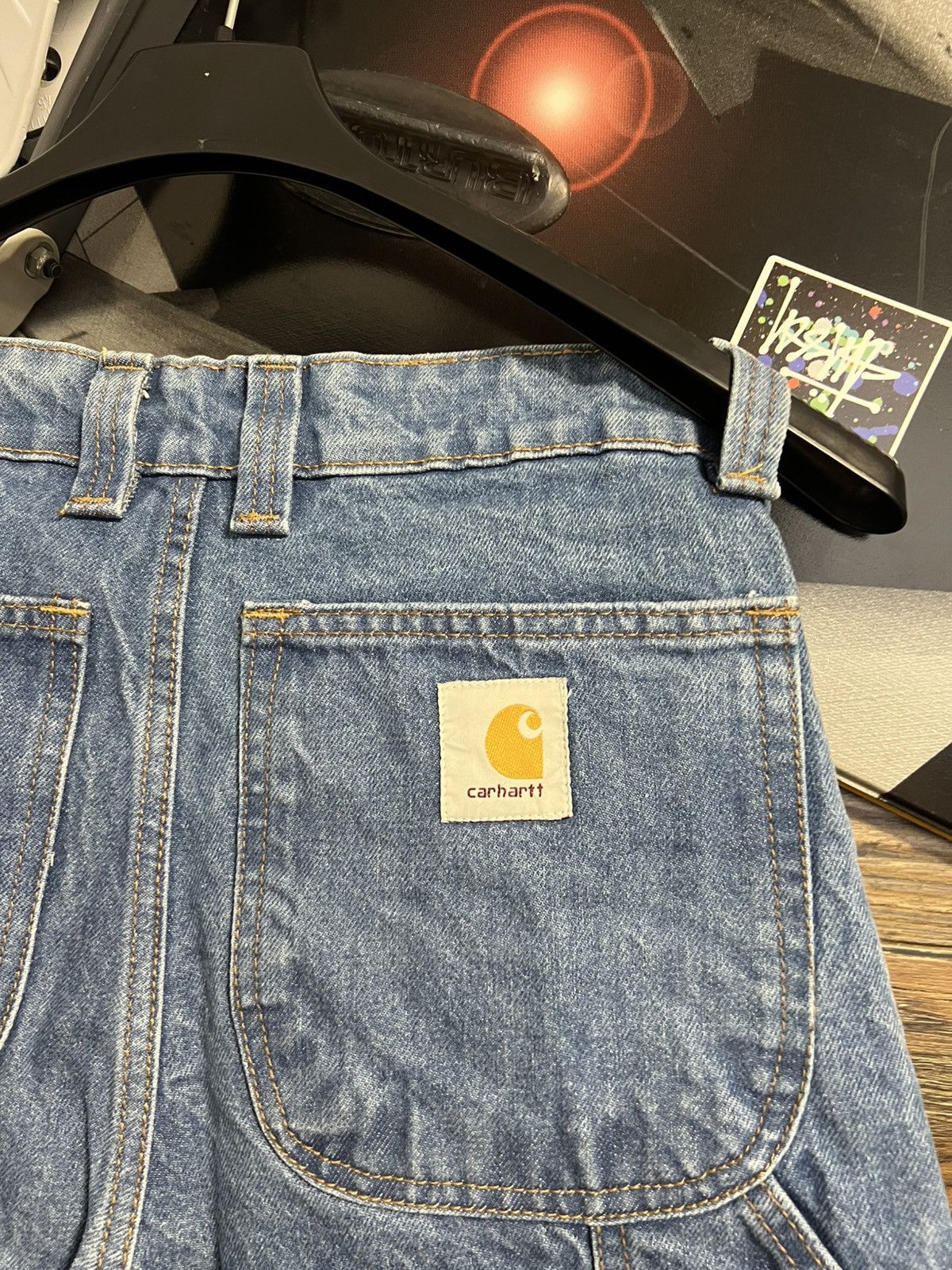 Carhartt Carhartt Men's Relaxed Fit Carpenter Denim Shorts Size 30 Size US 30 / EU 46 - 4 Thumbnail