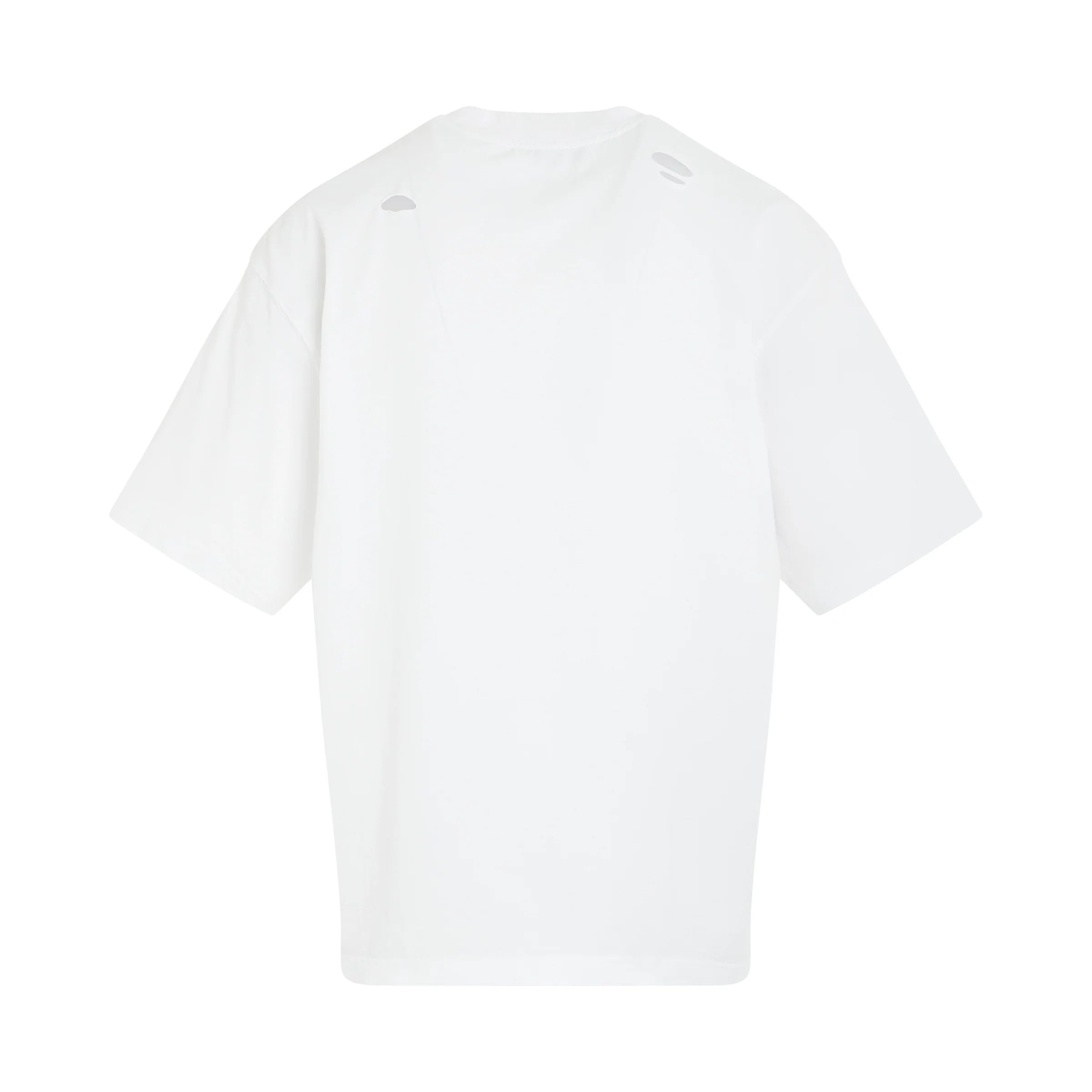 WE11DONE o1mris0824 Reverse Logo T-Shirt in White Size US XS / EU 42 / 0 - 4 Thumbnail