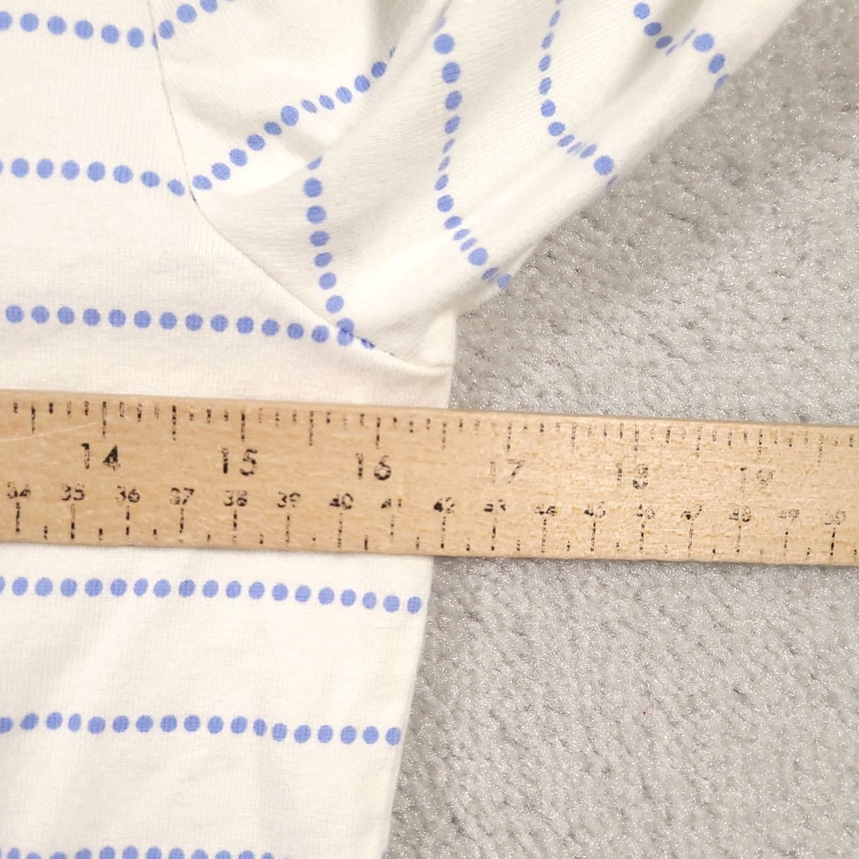 Vintage Joules Top White Blue Sz 6 Long Sleeve Striped Size M / US 6-8 / IT 42-44 - 4 Thumbnail