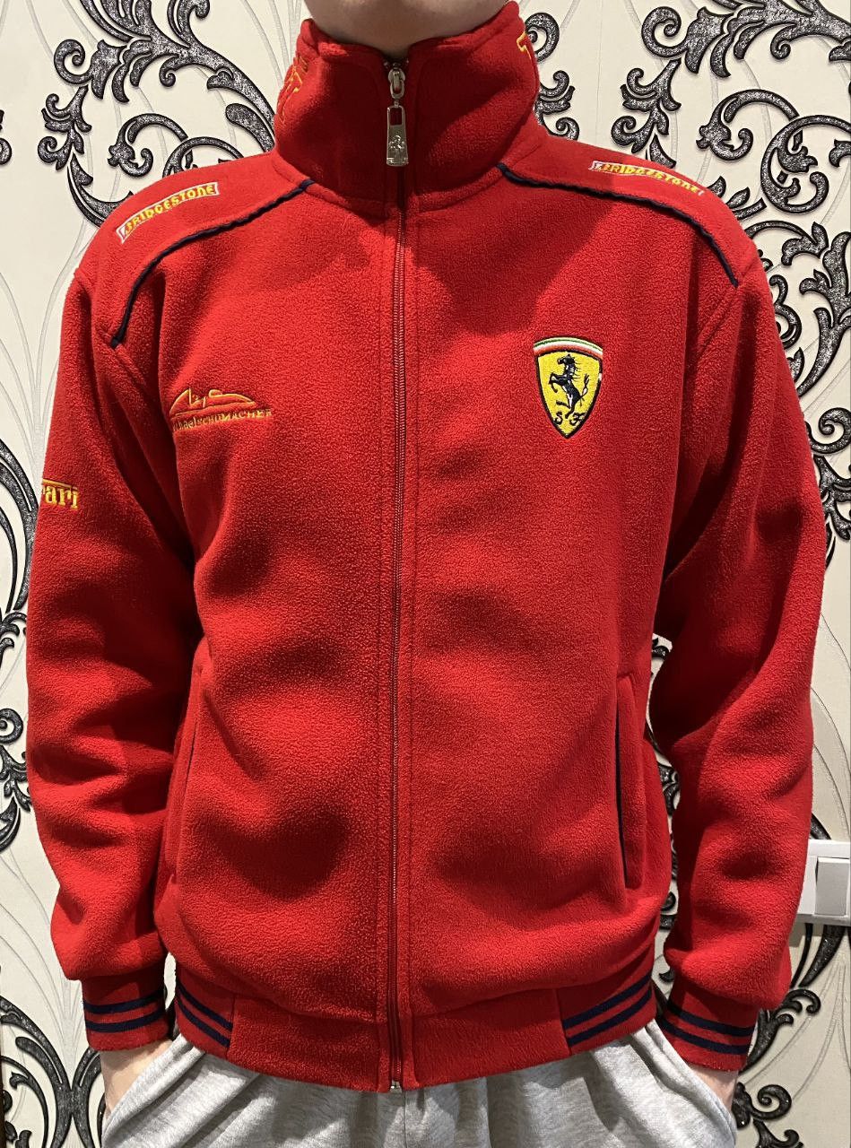Vintage Ferrari Fleece Sweatshirt Shumacher Racing