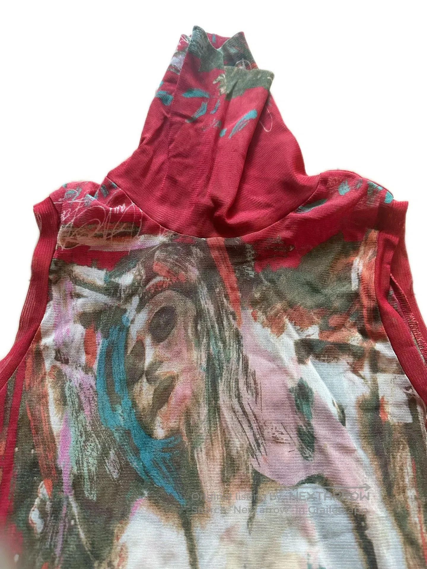 Jean Paul Gaultier Jean Paul Gaultier Portrait Tulle Top. Size M / US 6-8 / IT 42-44 - 3 Thumbnail
