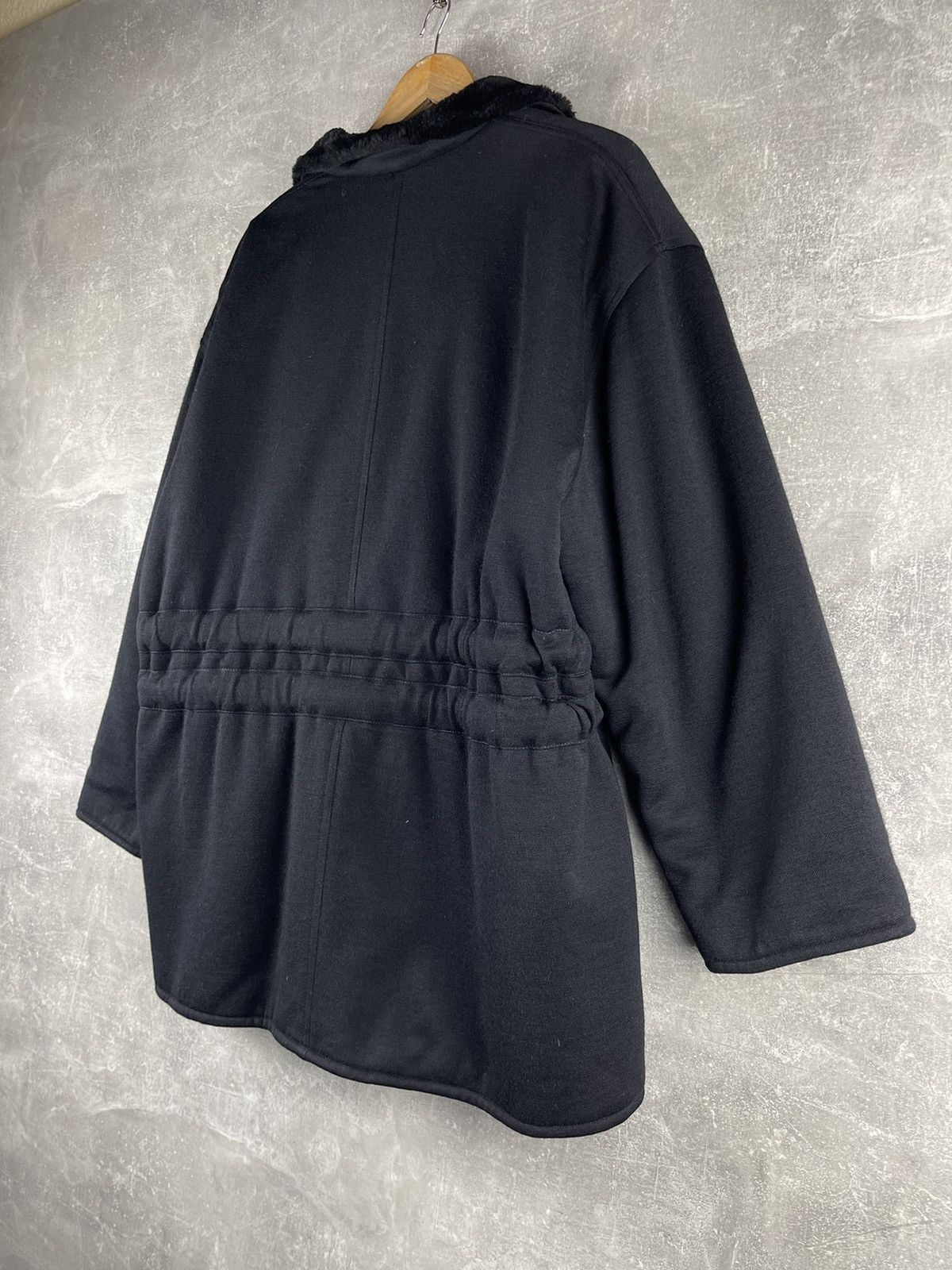 Sonia Rykiel Sonia Rykiel Paris Vintage 90s Black Wool Double Belted Coat Size S / US 4 / IT 40 - 9 Thumbnail