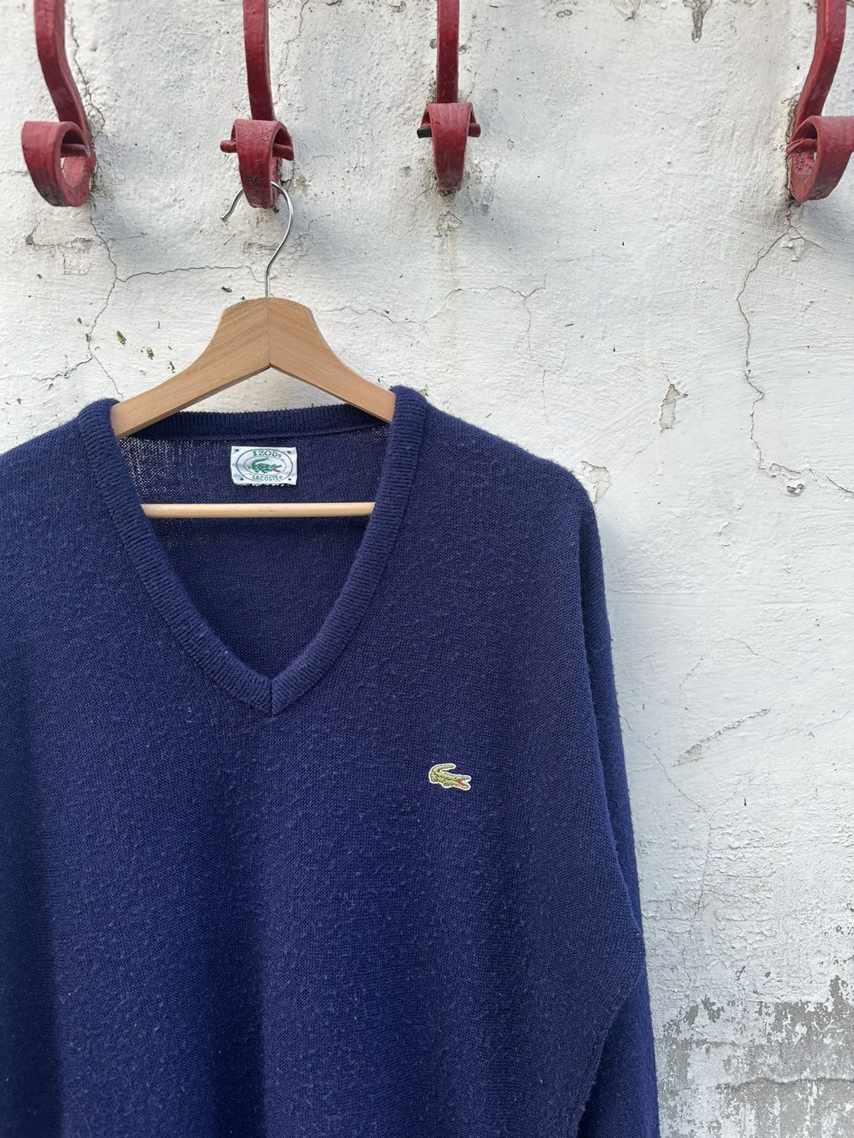Lacoste × Vintage Vintage Lacoste Izo Sweater Size US XL / EU 56 / 4 - 1 Thumbnail