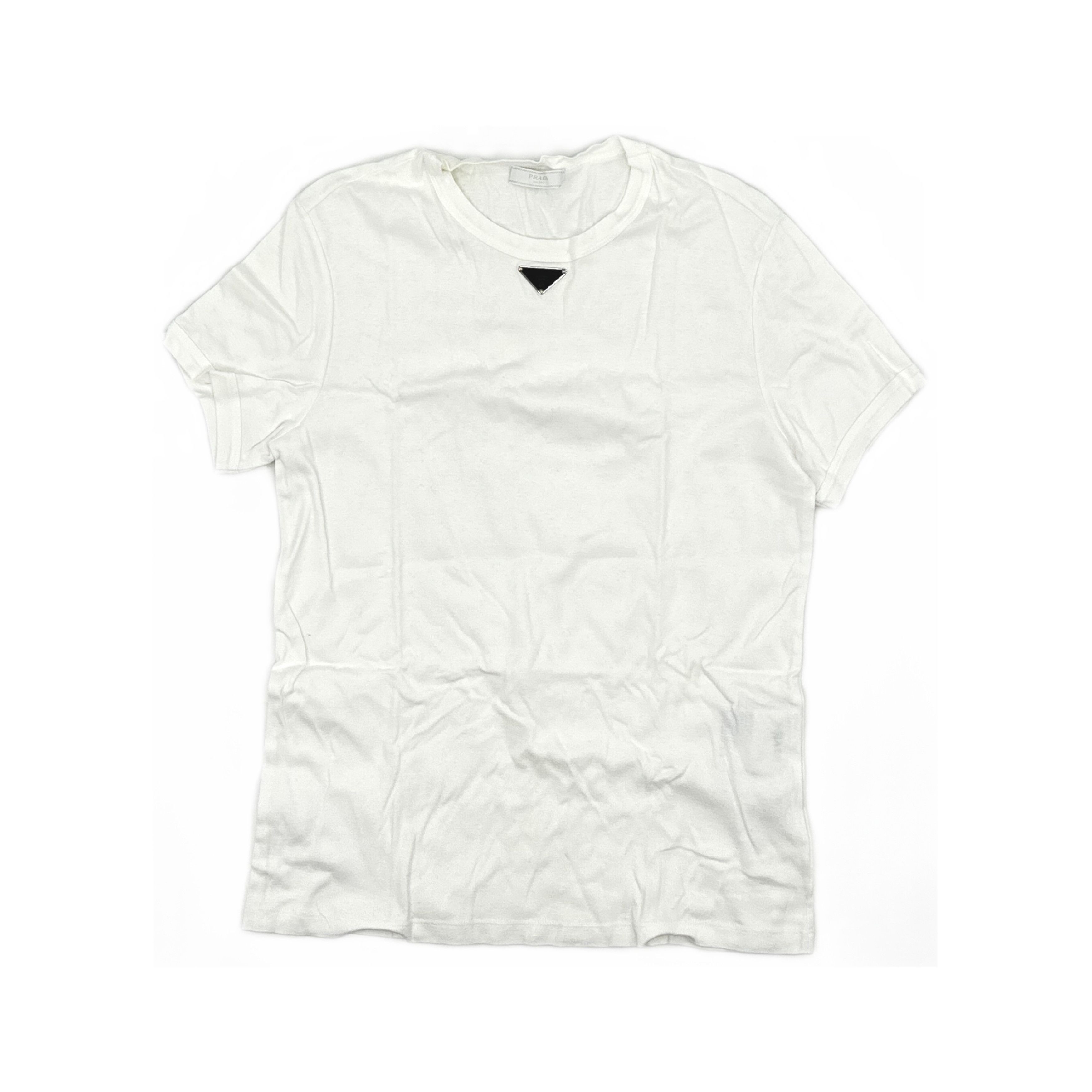 Prada PRADA Logo Plaque T-Shirt Size M Size US M / EU 48-50 / 2 - 1 Thumbnail