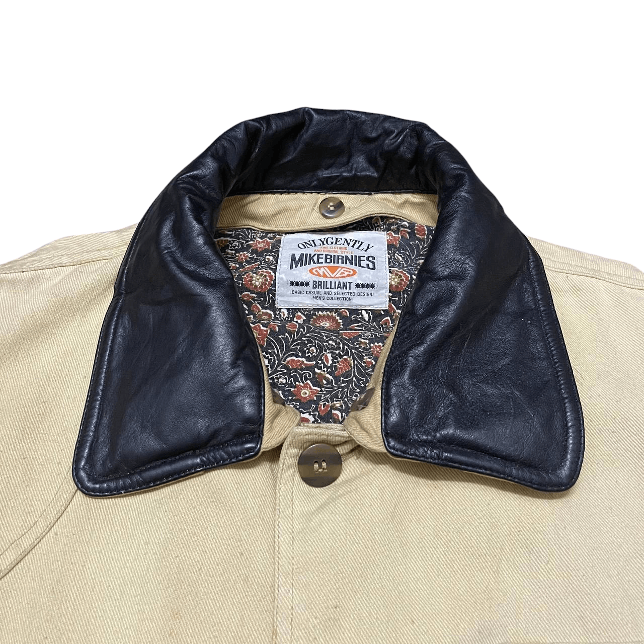 Japanese Brand Vintage Mike Birnies Hunting Jacket Leather Collar Size US L / EU 52-54 / 3 - 7 Thumbnail