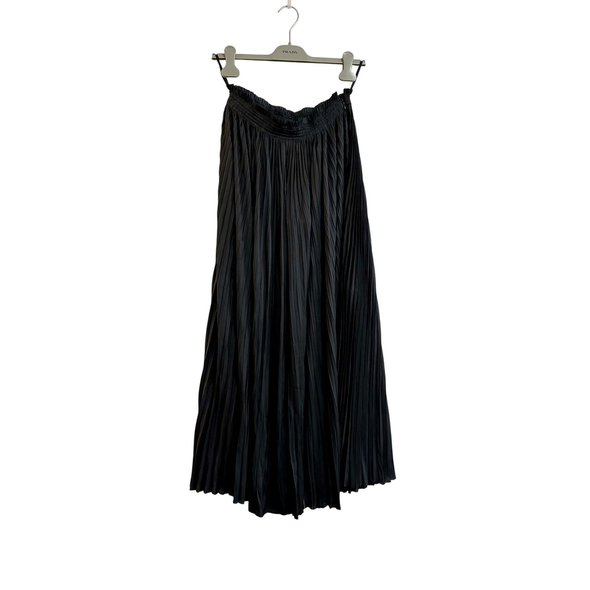 Ulla Johnson Ulla Johnson Krista Black Plissé Satin Maxi Skirt Size 2 New Size 26" / US 2 / IT 38 - 1 Thumbnail