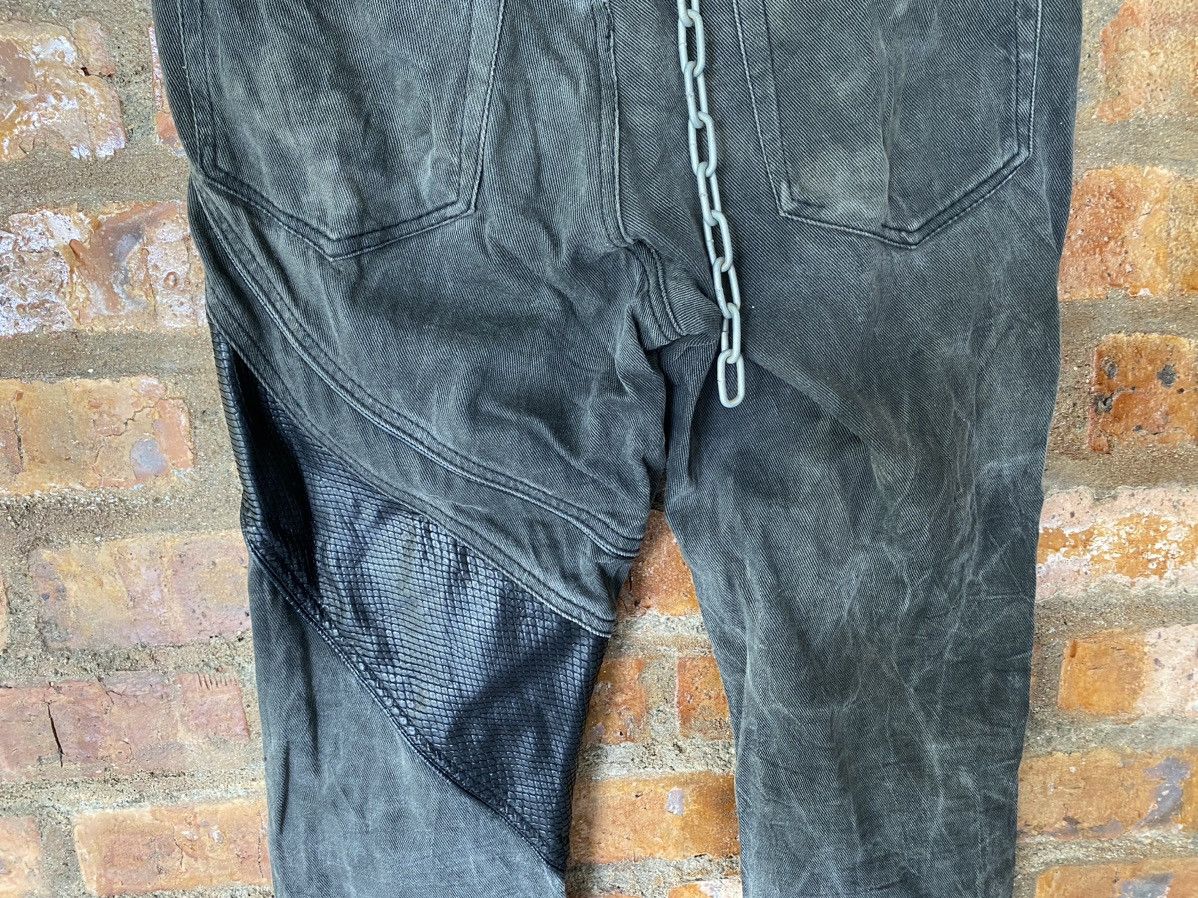 5351 POUR LES HOMMES Vtg 5351 Pour Les Hommes Snake leather flare wash pants Size US 31 - 17 Thumbnail