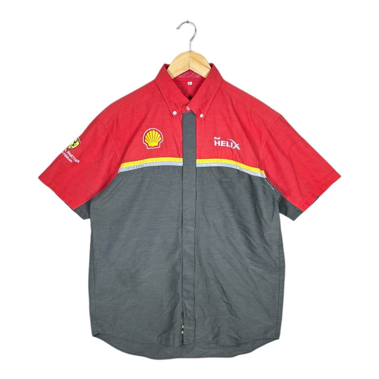Ferrari × Vintage Iconic 90s Shell Ferrari Techinal Partner Shirt Size US L / EU 52-54 / 3 - 1 Thumbnail