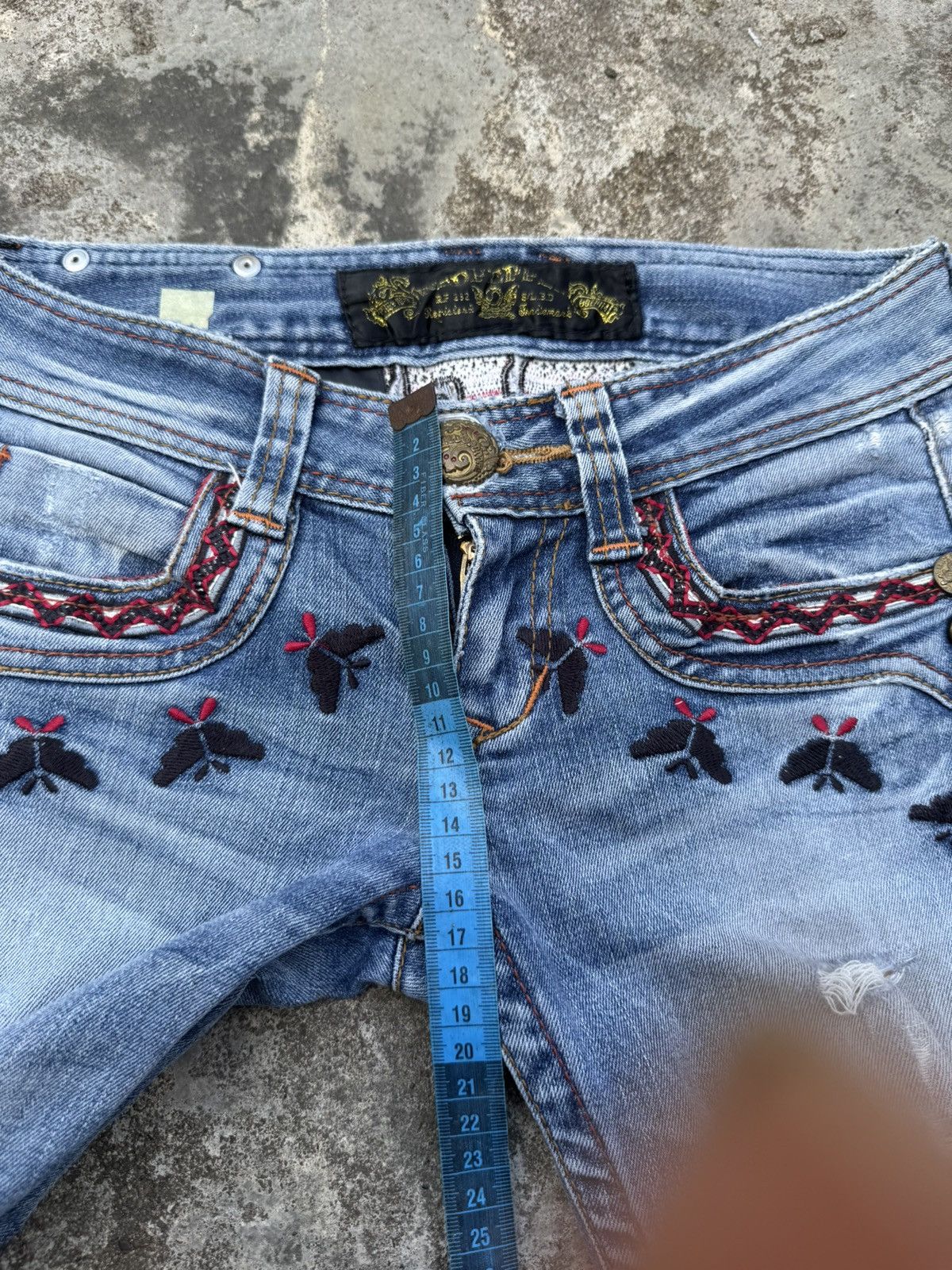 Tornado Mart Flare jeans vkei redpepper gothic Size 24" / US 00 / IT 34 - 8 Thumbnail