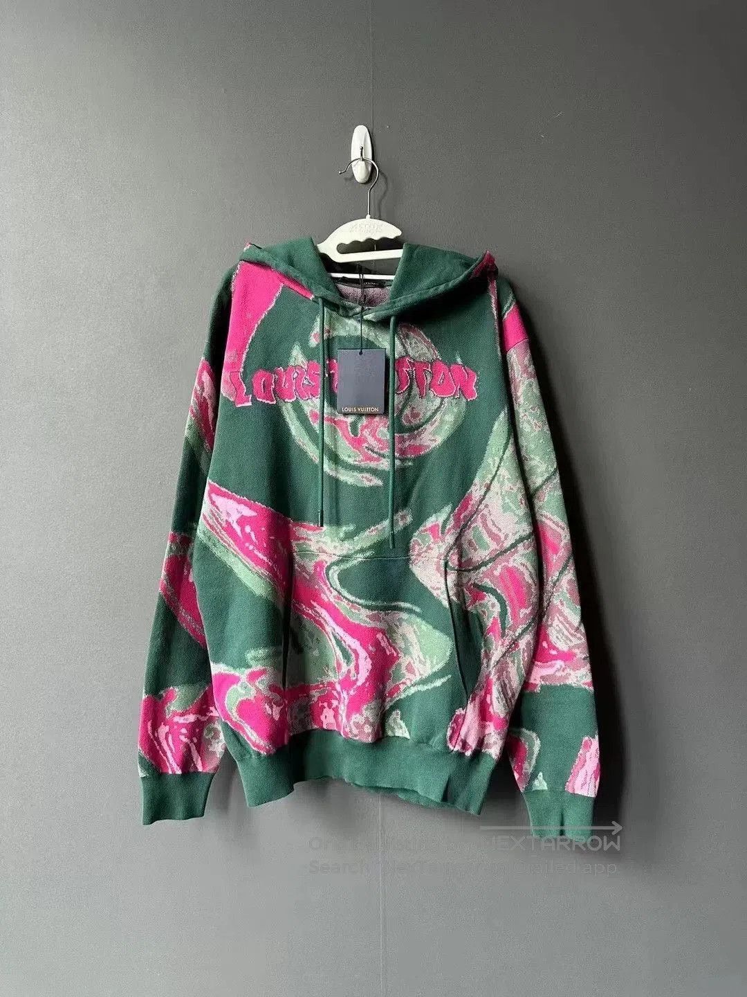 Louis Vuitton Louis Vuitton Green Swirl Knit Hoodie. Size US M / EU 48-50 / 2 - 1 Thumbnail