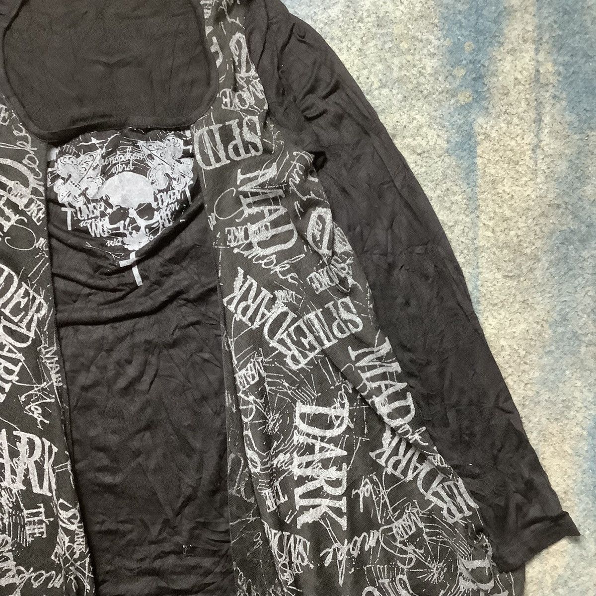 If Six Was Nine × Japanese Brand × Le Grande Bleu (L.G.B.) Y2k Ghost of Harlem Skull Punk Longsleeve Ifsixwasnine Size ONE SIZE - 5 Thumbnail