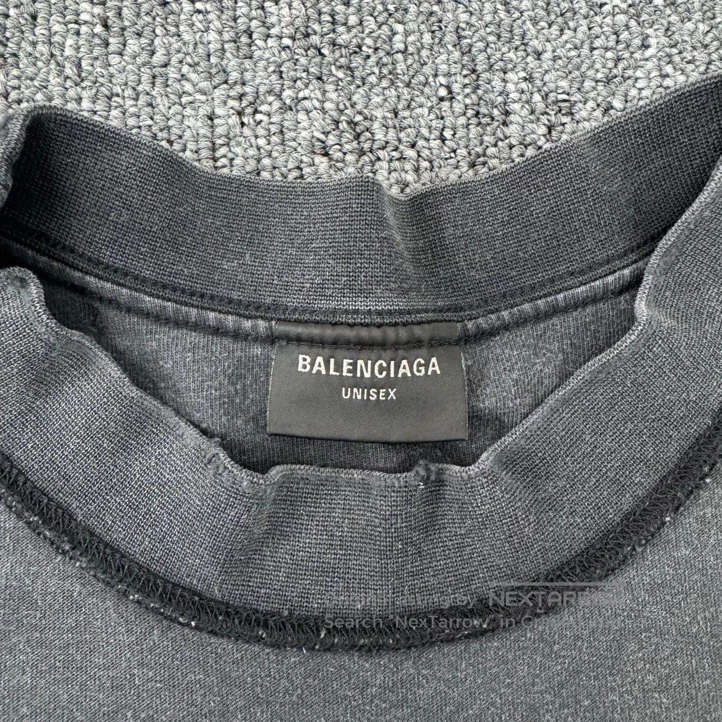 Balenciaga Balenciaga Water-washed vintage look with fabric letter lo Size US S / EU 44-46 / 1 - 5 Thumbnail