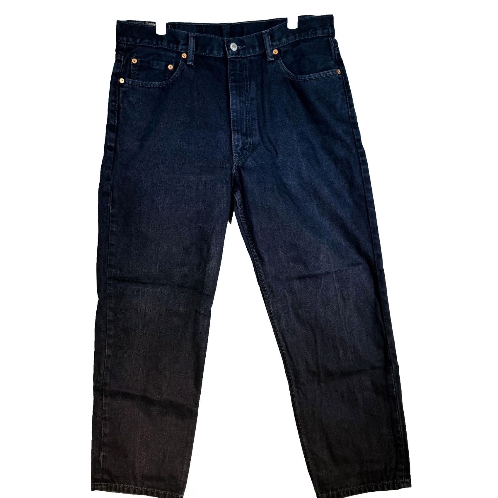 Levi's Levi's 550 Jeans Mens 36x30 Black Dark Wash Relaxed Tapered Zip Fly Denim Size US 36 / EU 52 - 5 Thumbnail