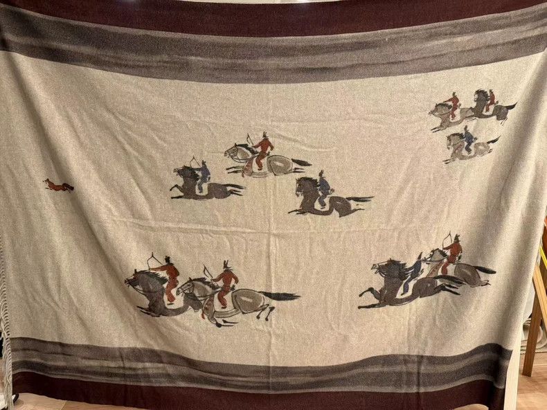 Loro Piana LORO PIANA size:180*135cm Tang Dynasty riding limited editi Size ONE SIZE - 1 Thumbnail