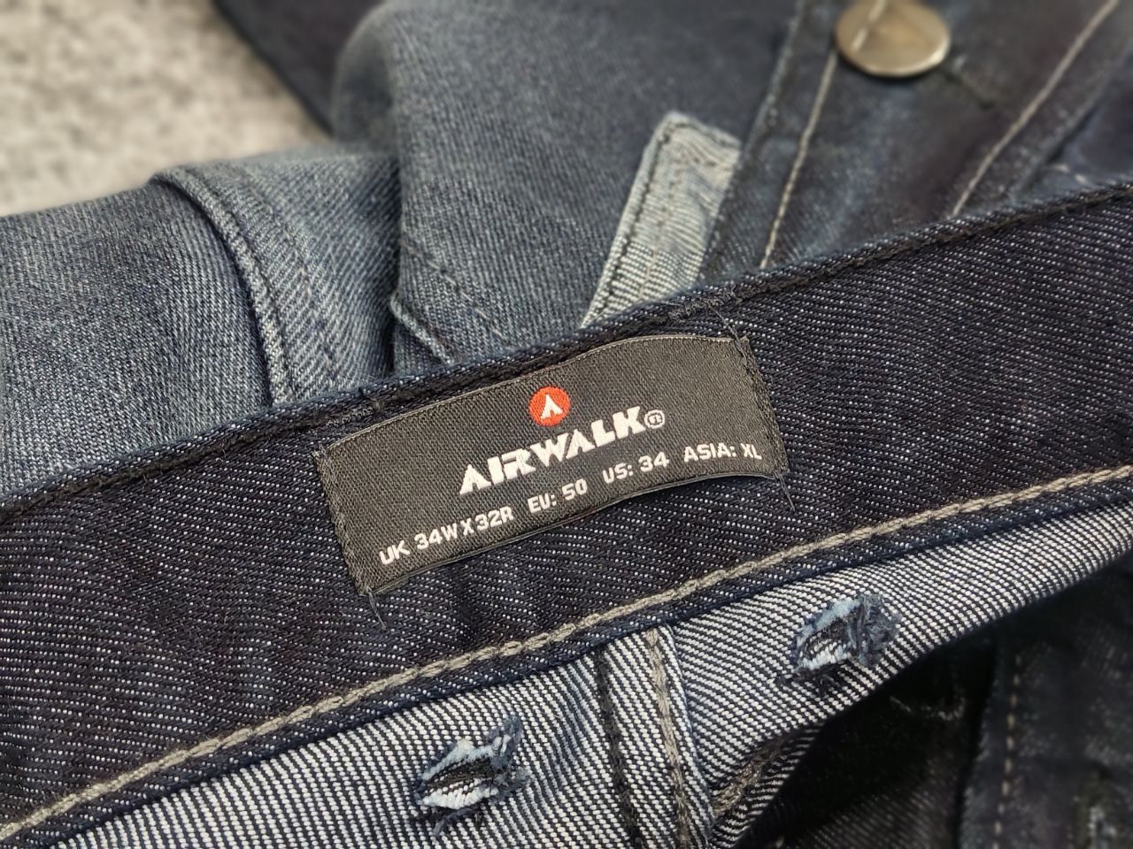 If Six Was Nine Vintage Airwalk skateboard Blue Faded Denim Jeans Y2K Style Size US 34 / EU 50 - 13 Thumbnail