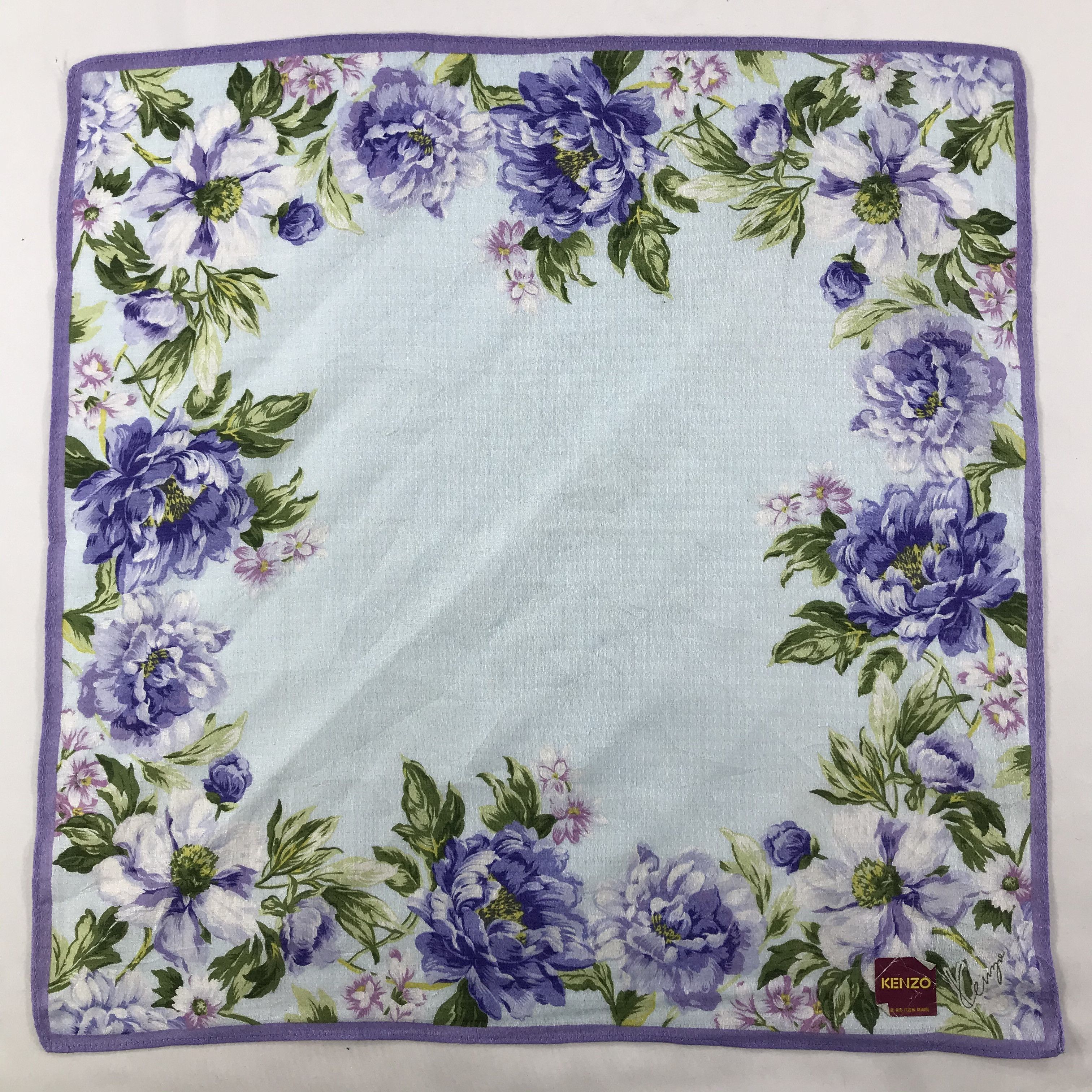 Kenzo × Vintage Kenzo Bandana / Handkerchief / Neckerchief - S1251 Size ONE SIZE - 1 Thumbnail