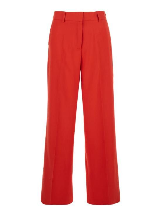 MSGM MSGM Women Straight Pants 3841MDP1625710618 Red Size 27" / US 4 / IT 40 - 1 Thumbnail