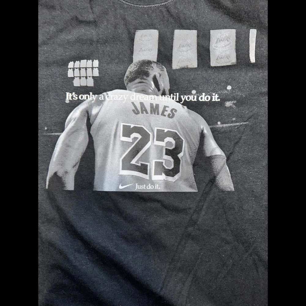 Nike Nike NBA L.A. Lakers LeBron James Just Do It T-shirt Black Size US XXL / EU 58 / 5 - 2 Thumbnail