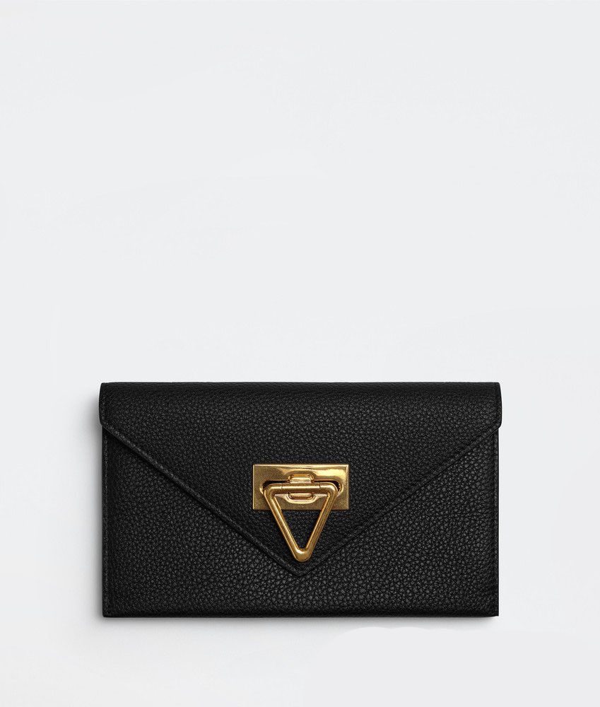 Bottega Veneta o1n1vont0125 Size: OS / Flap Wallet in Black Size ONE SIZE - 1 Thumbnail