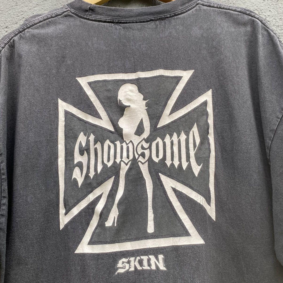 Vintage Thrashed Faded Vintage Y2K Skin Industries ERD GRUNGE TEE Size US XL / EU 56 / 4 - 7 Thumbnail