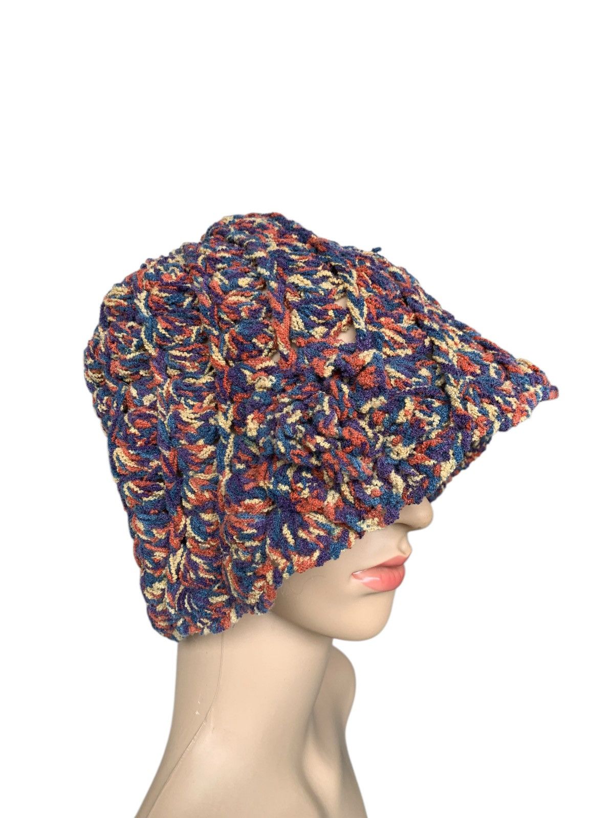 Designer × Japanese Brand × Kapital Women Knit Bucket Hat Crochet Fisherman Hat Size ONE SIZE - 3 Thumbnail