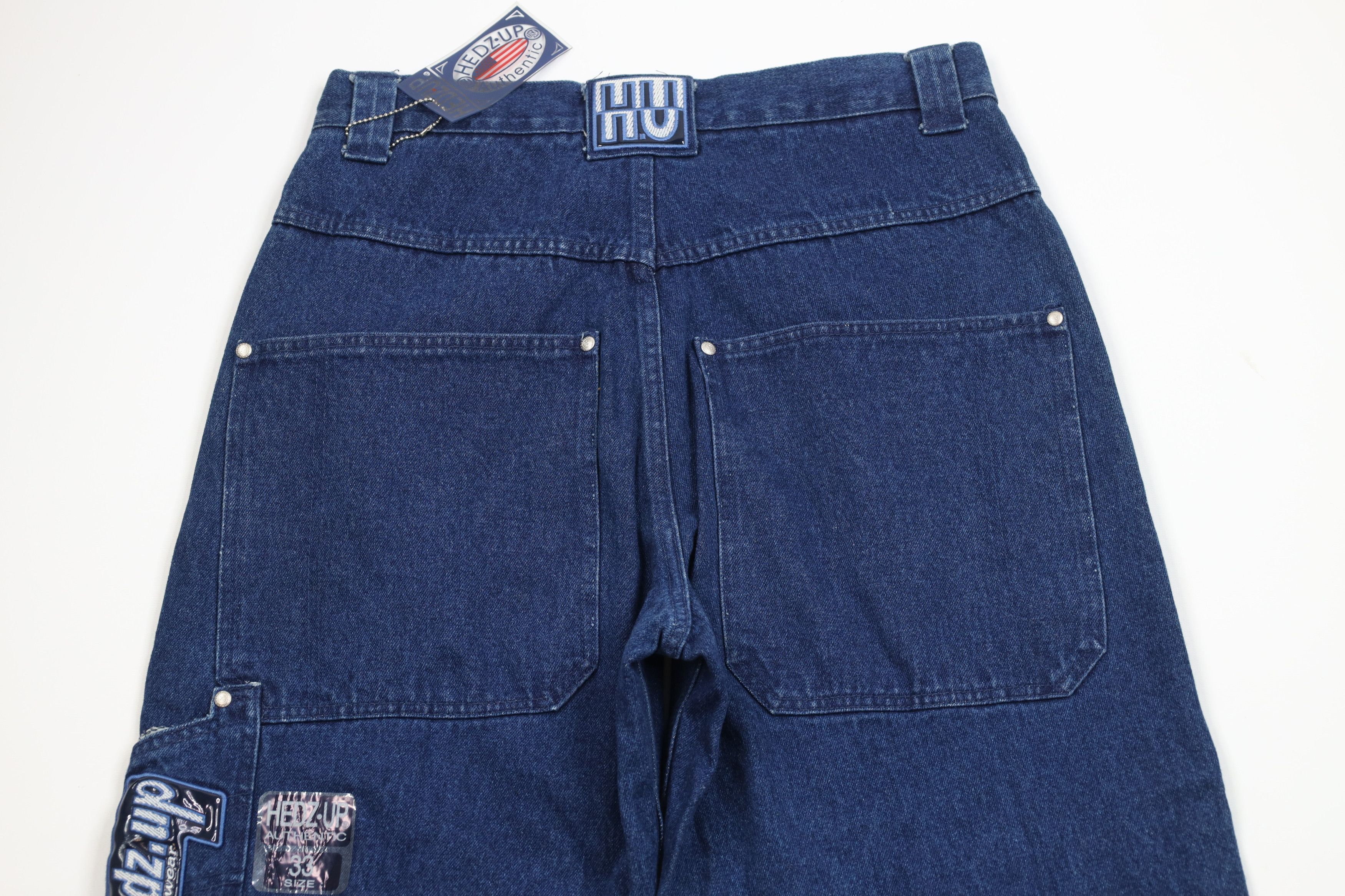 Vintage Deadstock Vintage 90s Y2K Streetwear Wide Leg Jeans Size US 33 - 12 Thumbnail