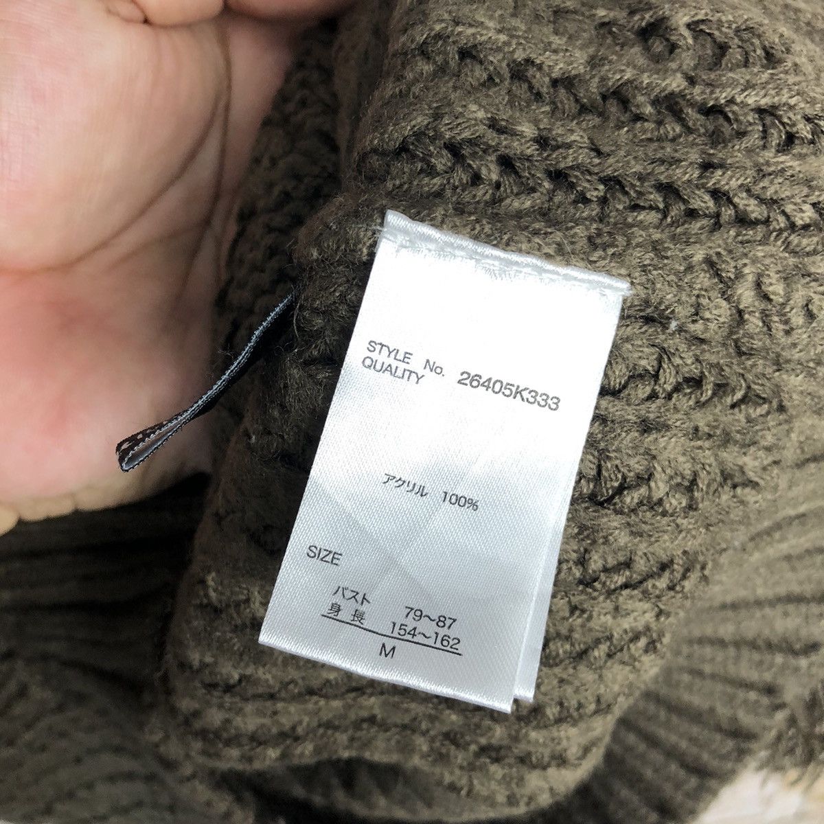 Aran Isles Knitwear × Homespun Knitwear × Japanese Brand Riche Glamour Brown cable Knitwear #A1106 Size M / US 6-8 / IT 42-44 - 11 Thumbnail
