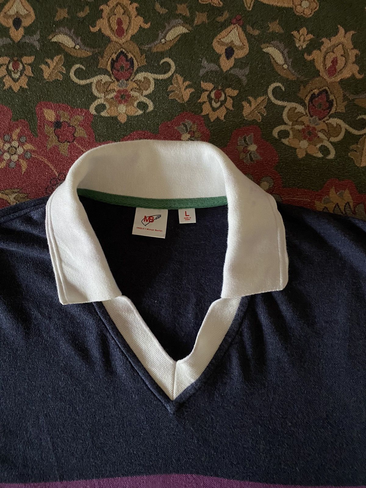 Designer × Michael Bastian × Uniqlo Michael Bastian X Uniqlo Colorful Triped Polo Tee Size US M / EU 48-50 / 2 - 5 Thumbnail