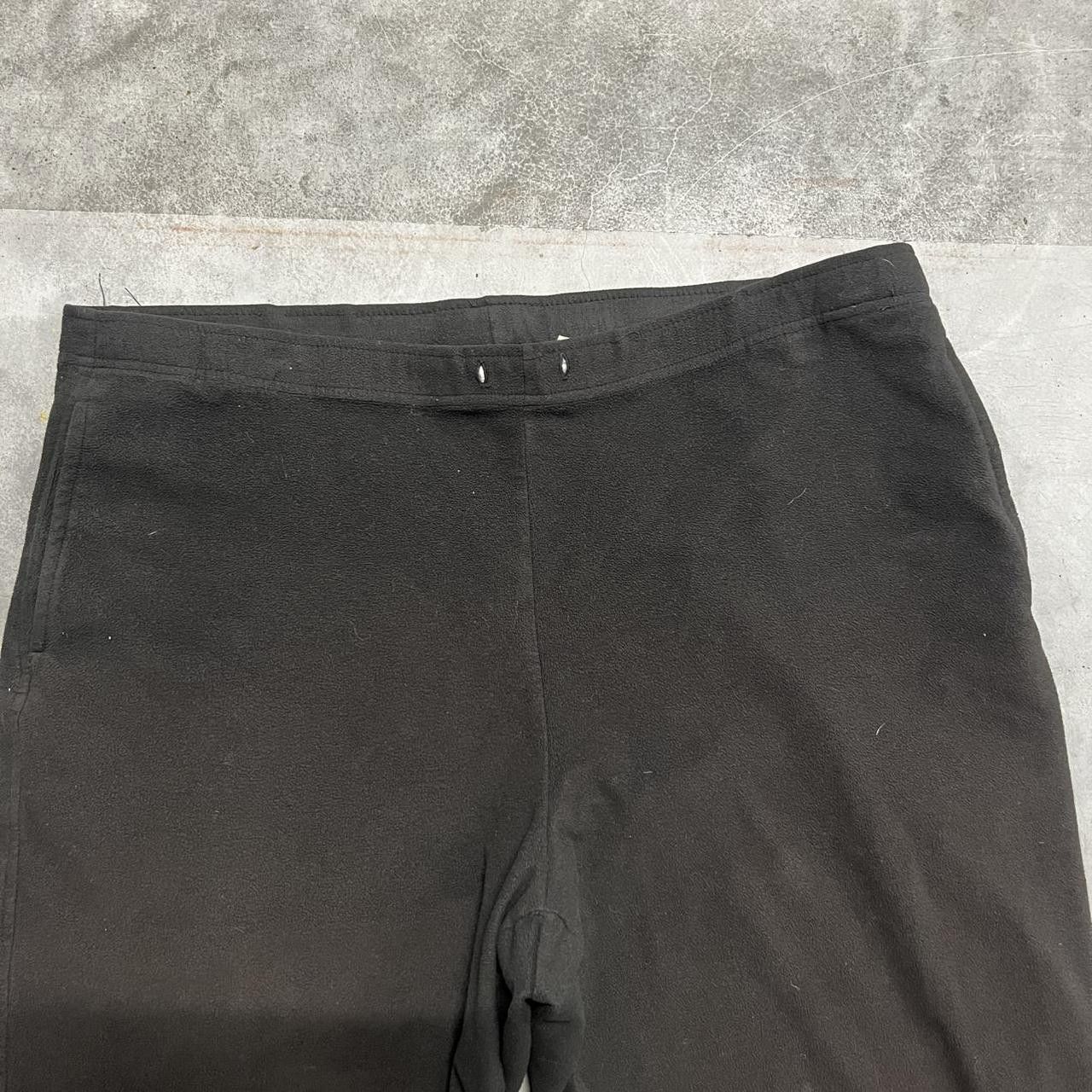 Japanese Brand × Vintage Vintage Y2K Baggy Black Wideleg Sweatpants with Pockets! Size US 34 / EU 50 - 3 Thumbnail