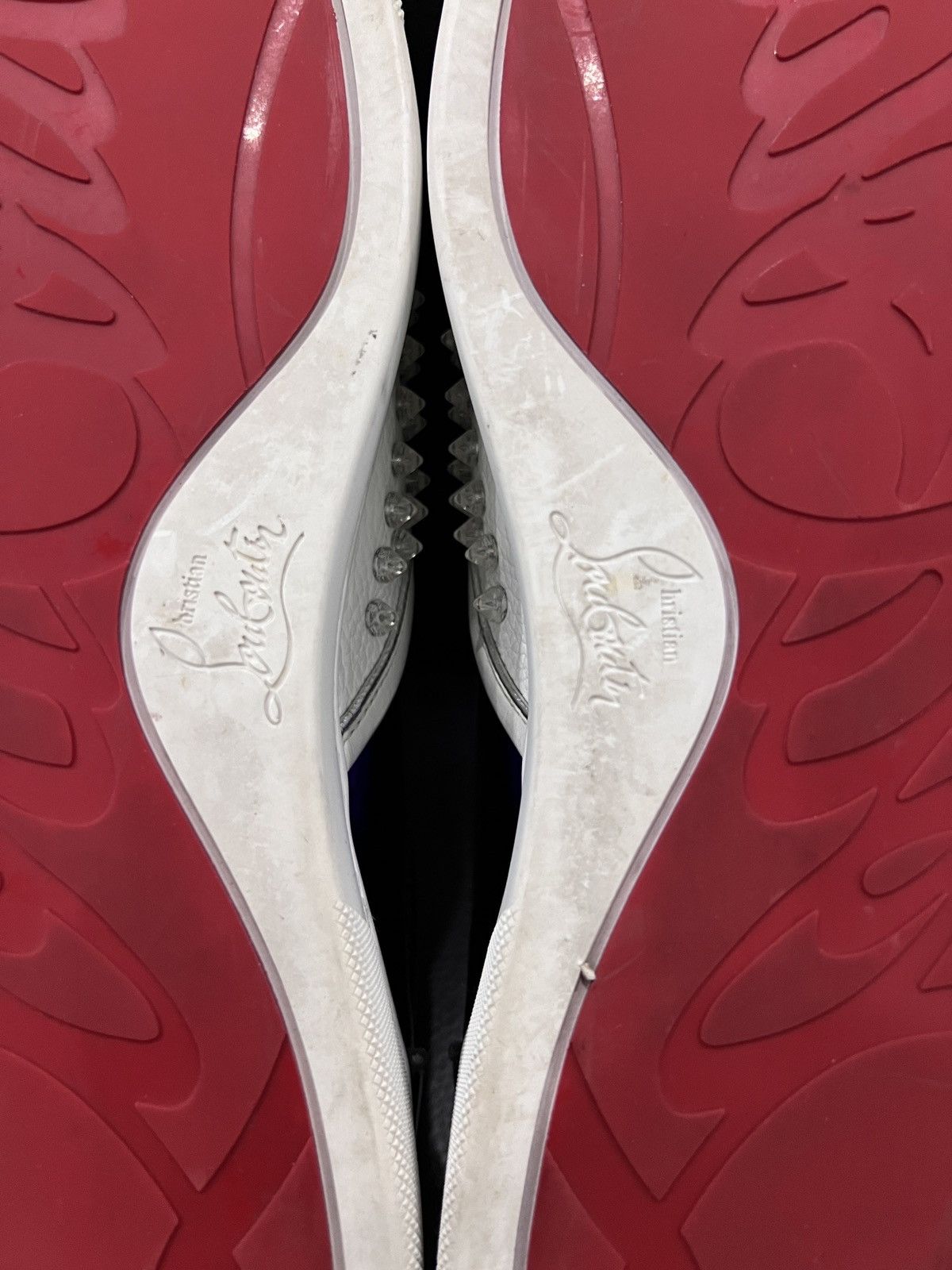 Christian Louboutin Christian Louboutin Transparent Studded Red Sole Sneakers Size US 10.5 / EU 43-44 - 18 Thumbnail